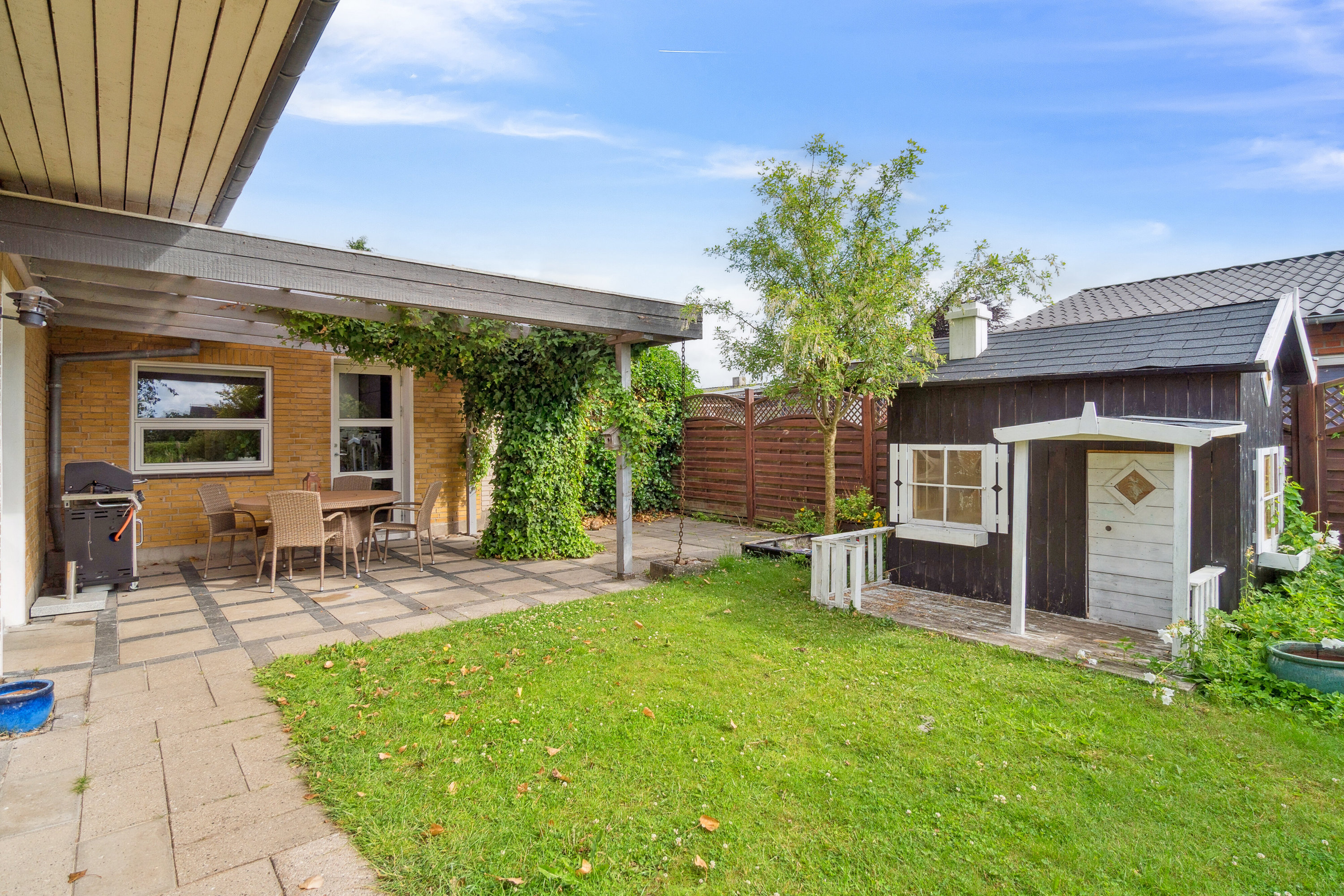 Miniaturebillede 1: terrasse. Billede af Hedebogade 9, 8722 Hedensted