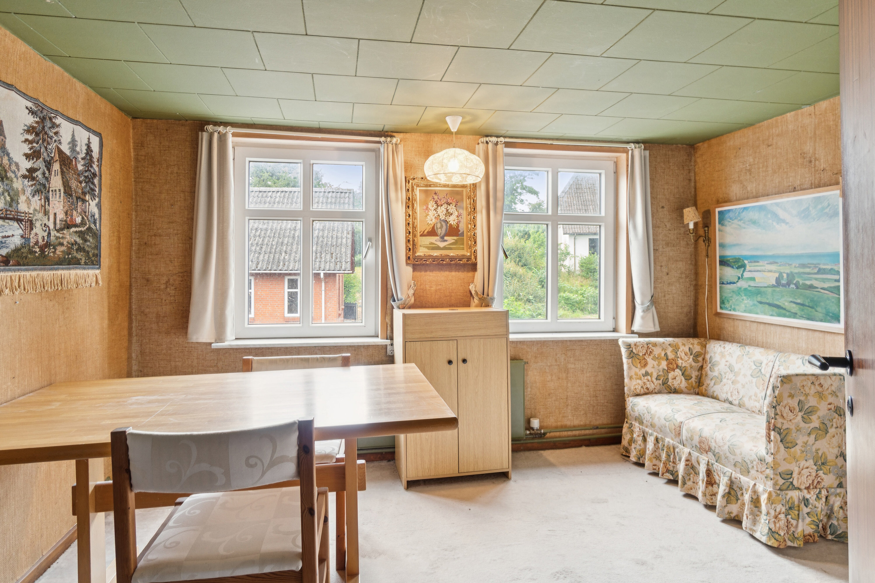 Fremhævet stue billede i fuldskærmstilstand. Billede af Vestergade 25, 6040 Egtved