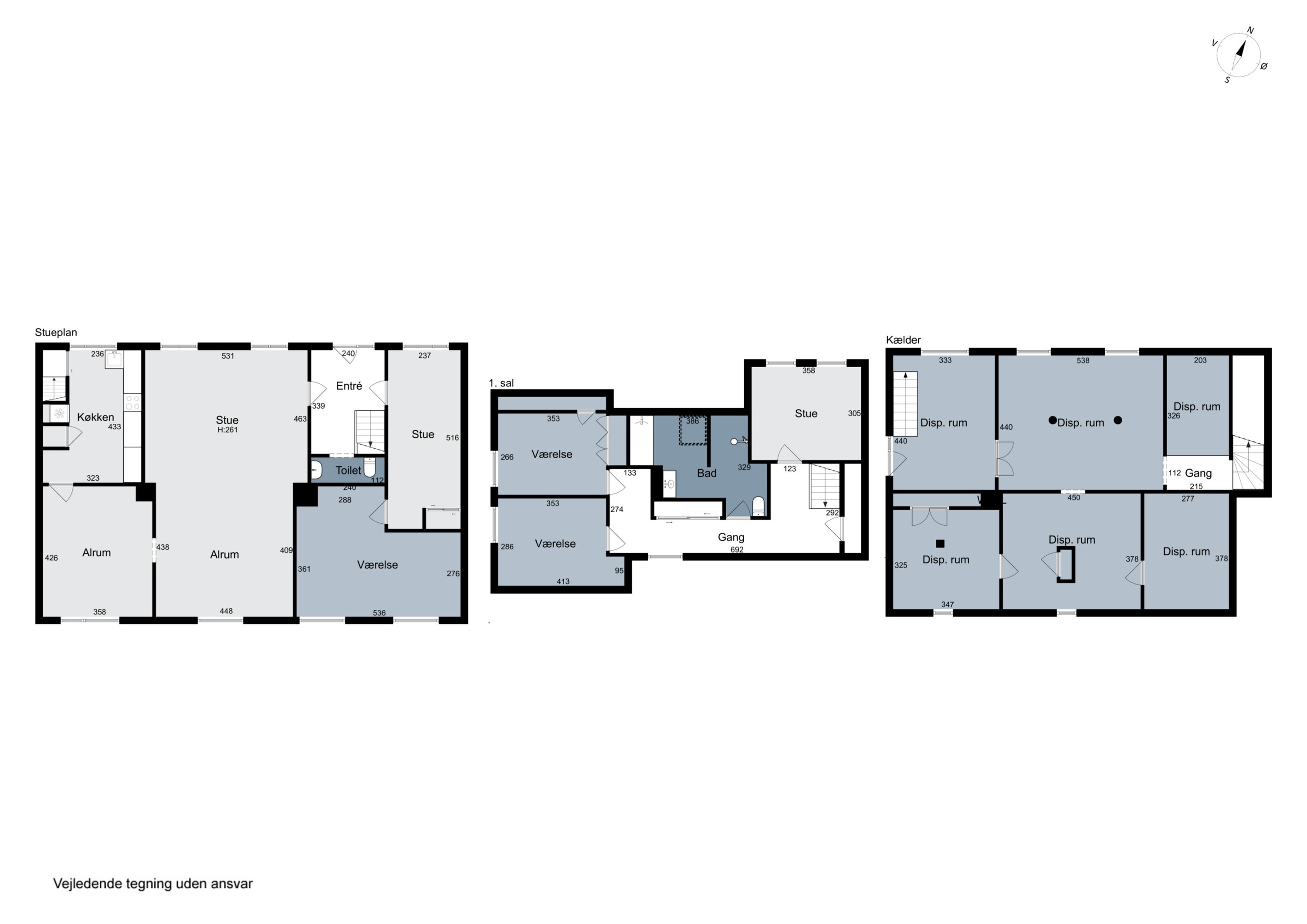 Plantegninger billede af Vestergade 25, 6040 Egtved