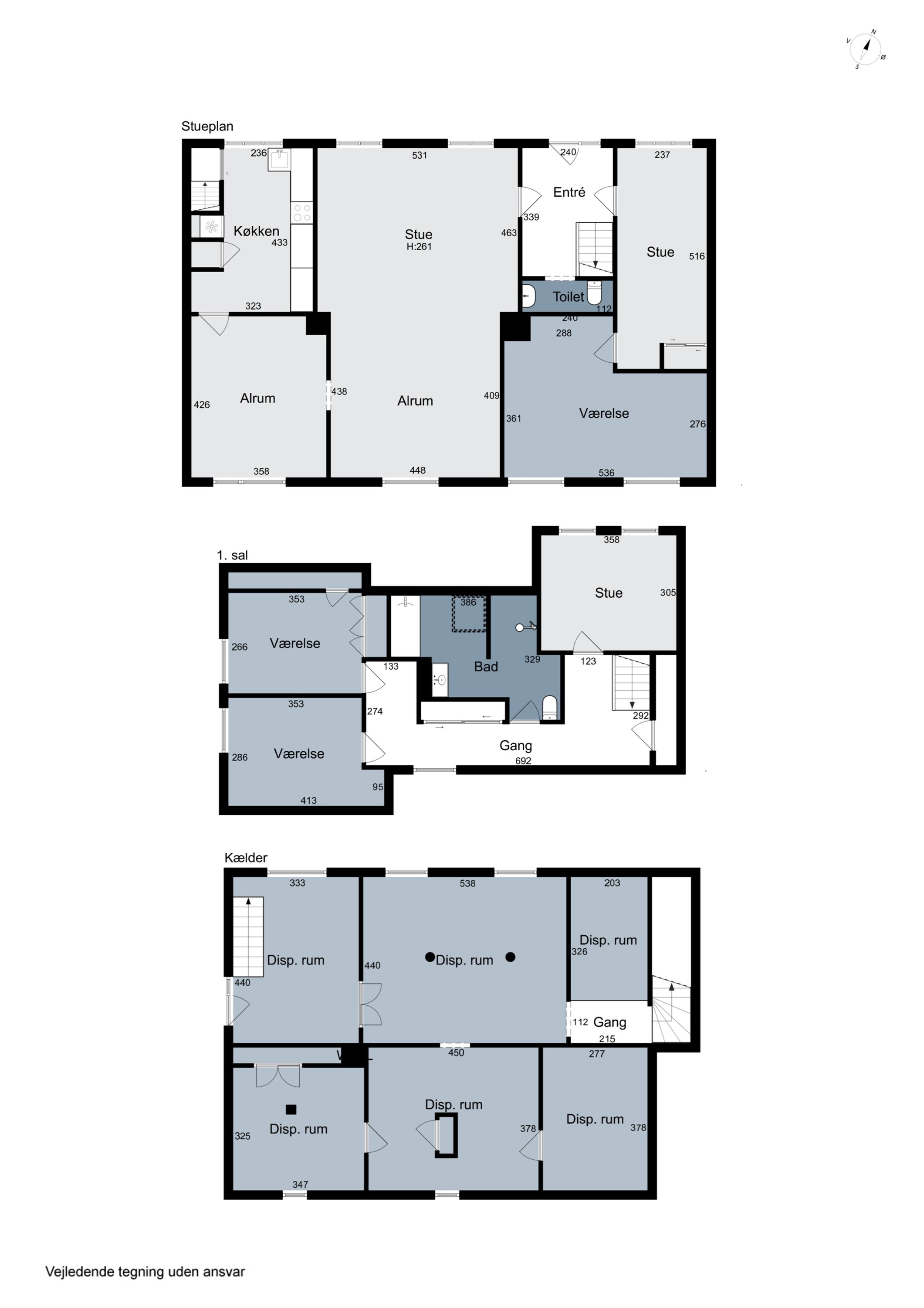 Plantegninger billede af Vestergade 25, 6040 Egtved