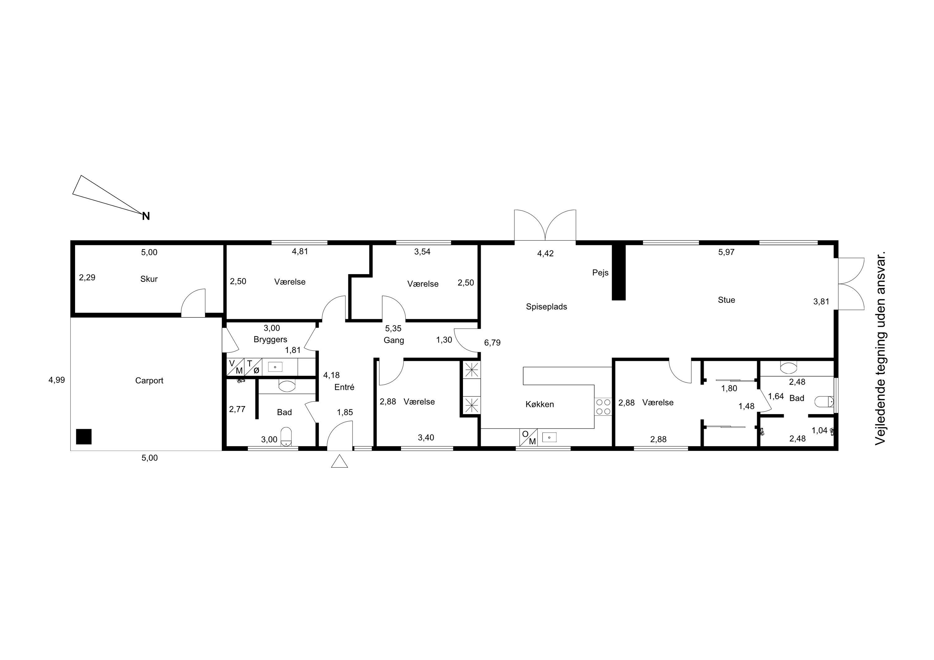 Plantegninger billede af Knudsvej 6, 4623 Lille Skensved