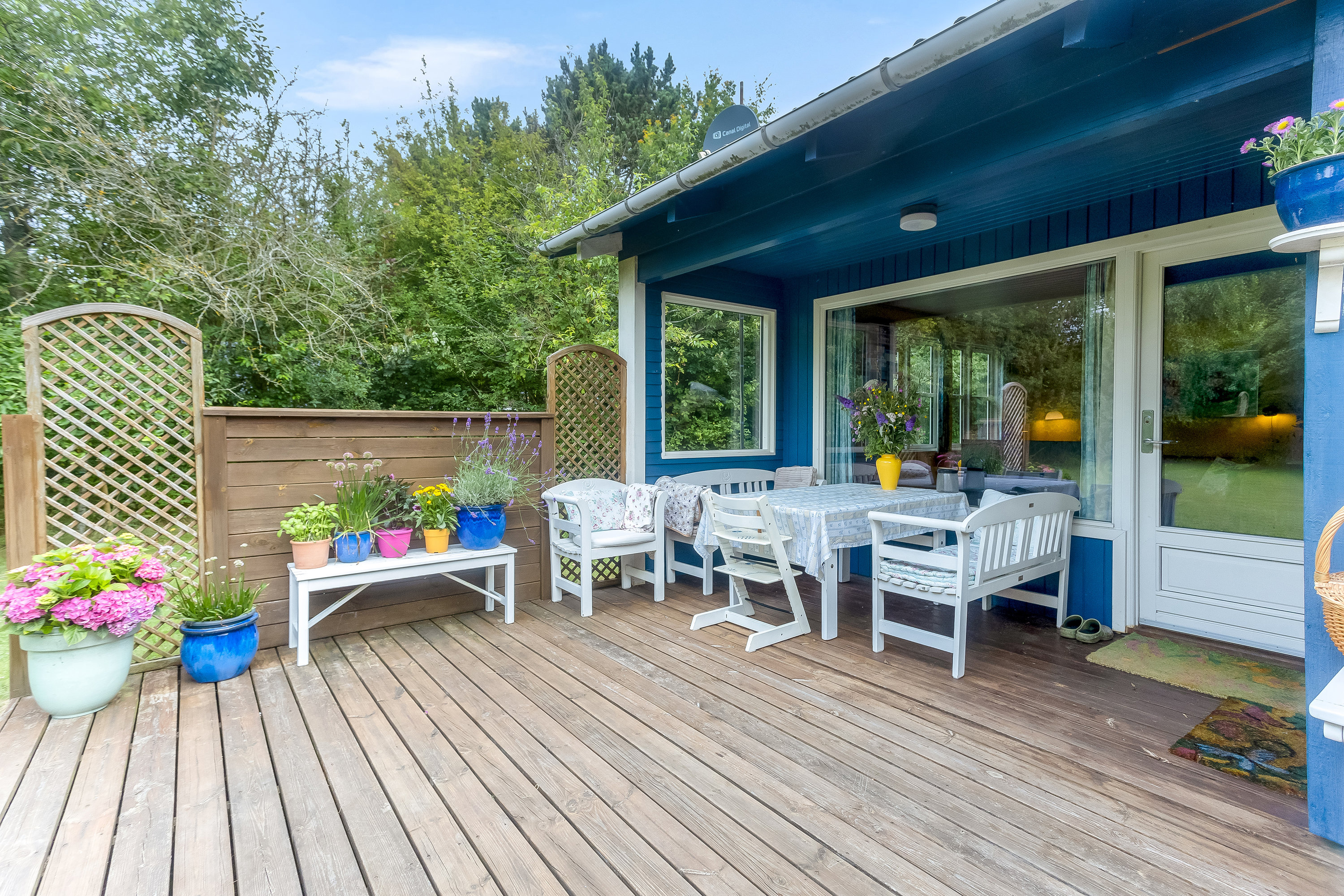 Fremhævet terrasse billede i fuldskærmstilstand. Billede af Skinnerstræde 8, Hummingen, 4983 Dannemare