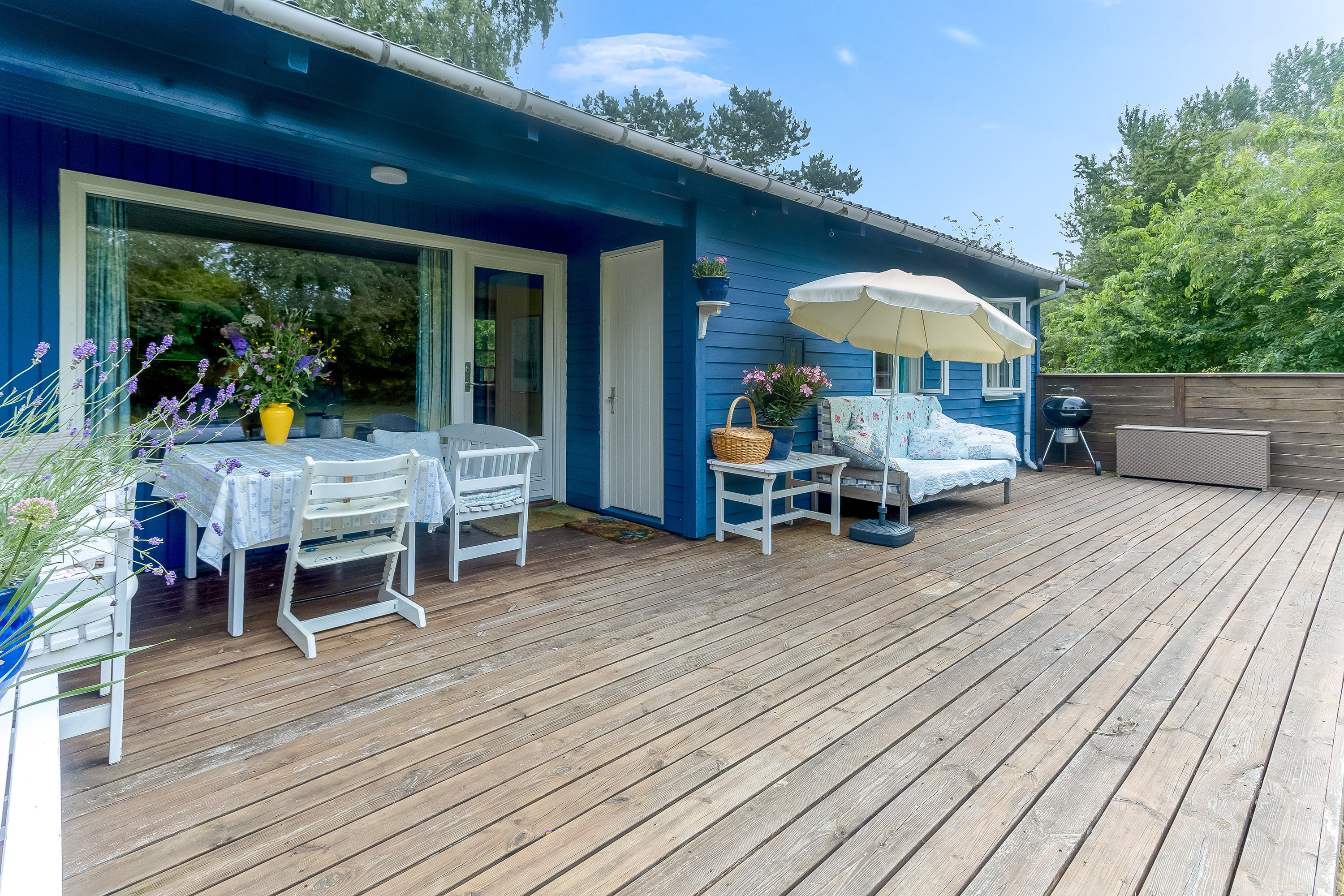 Fremhævet terrasse billede i fuldskærmstilstand. Billede af Skinnerstræde 8, Hummingen, 4983 Dannemare