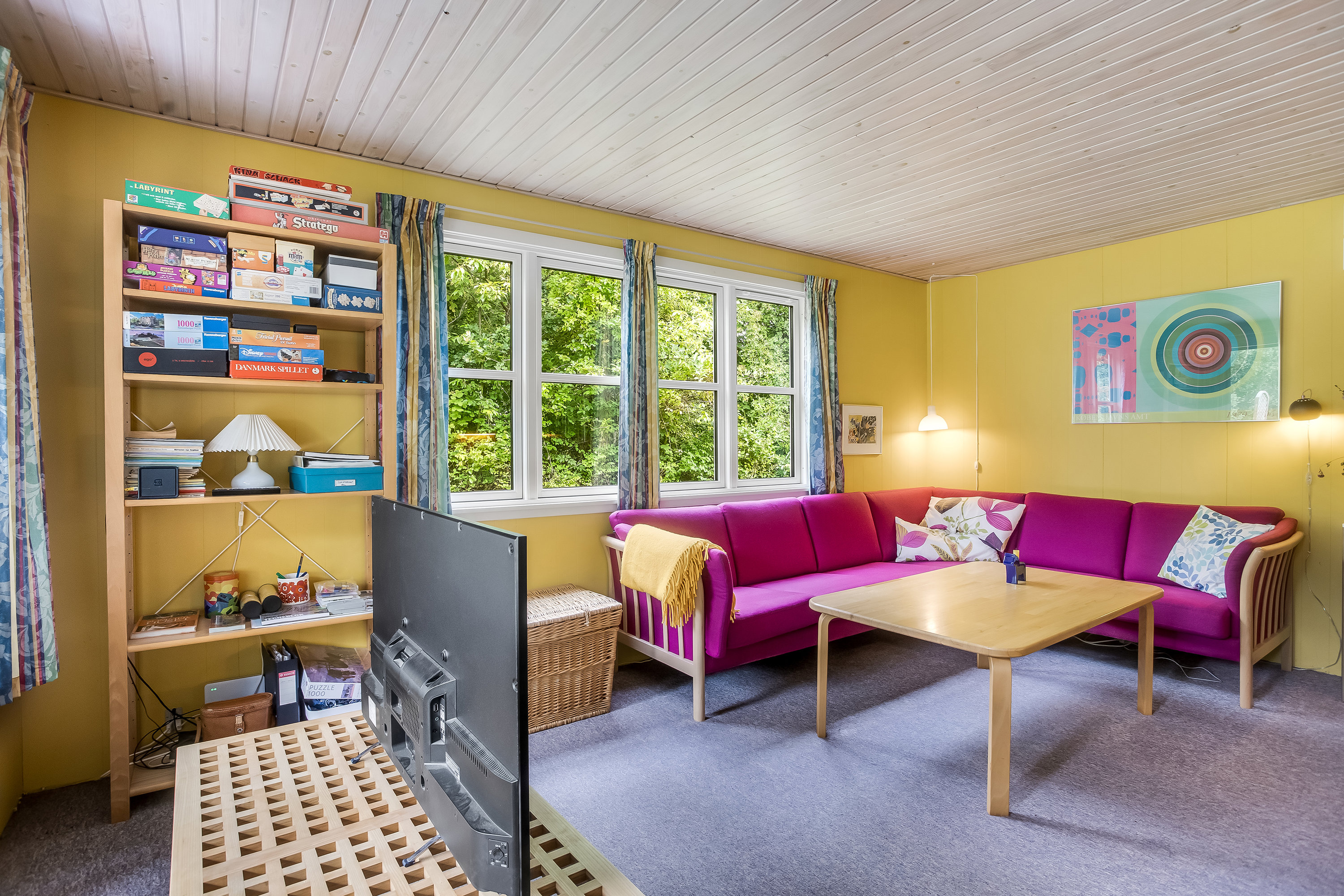 Fremhævet stue billede i fuldskærmstilstand. Billede af Skinnerstræde 8, Hummingen, 4983 Dannemare