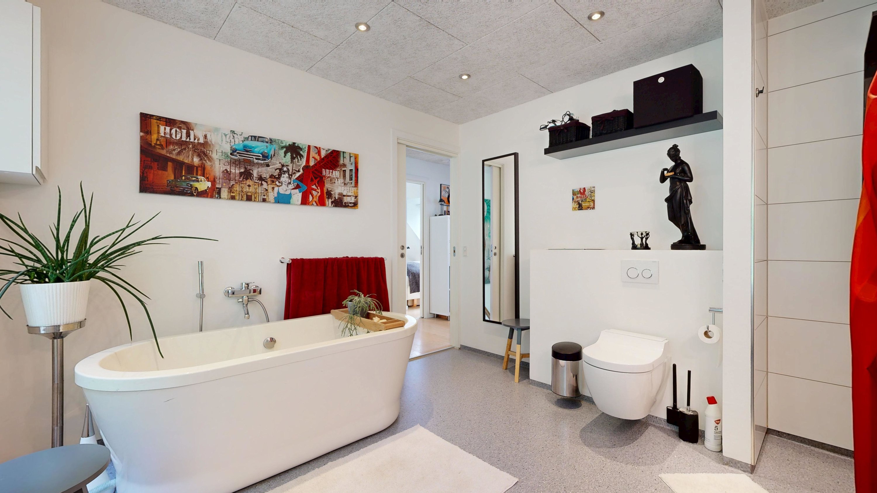 Fremhævet badeværelse billede i fuldskærmstilstand. Billede af Højlundvej 4, Voervadsbro, 8660 Skanderborg