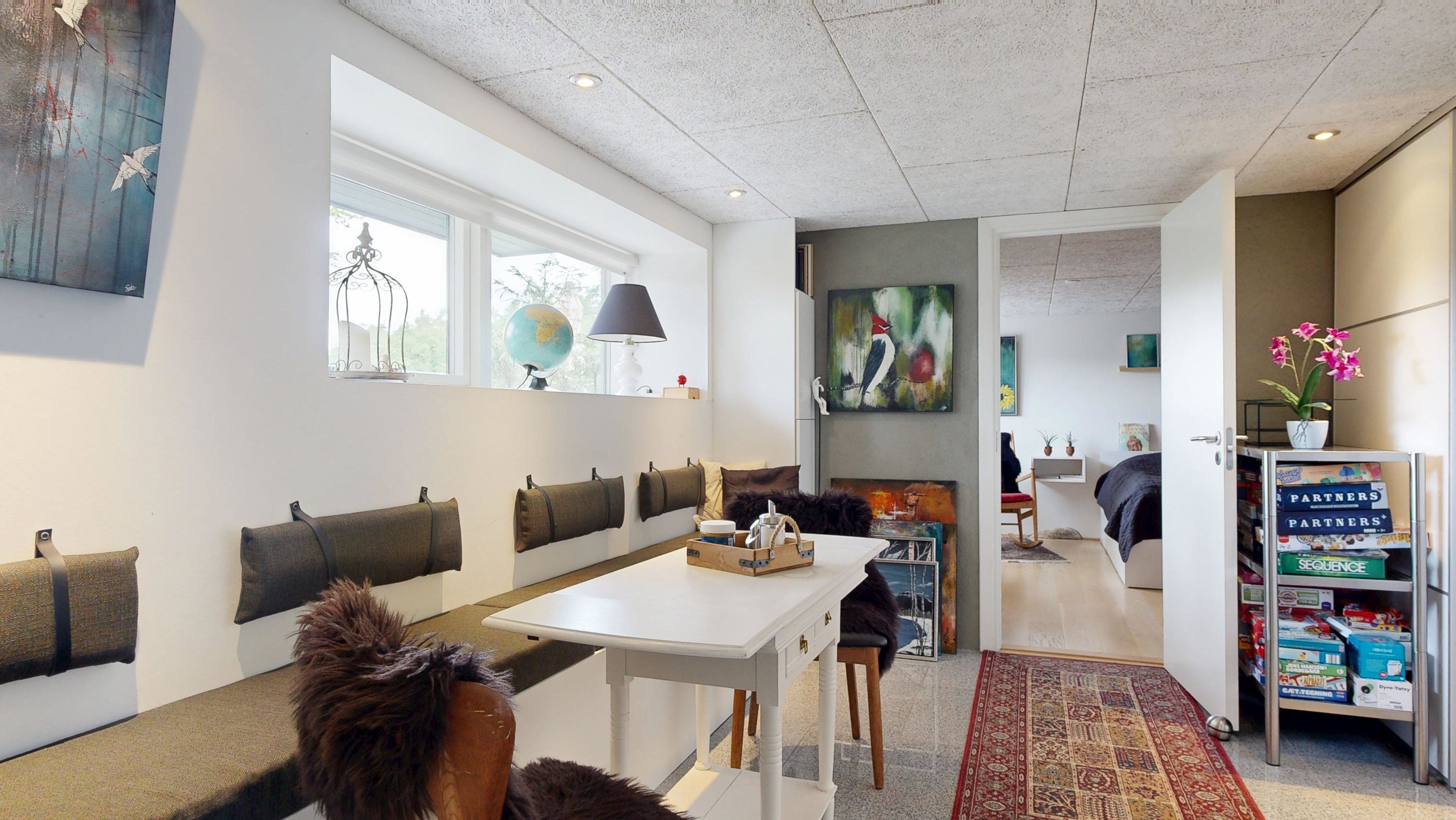 Fremhævet stue billede i fuldskærmstilstand. Billede af Højlundvej 4, Voervadsbro, 8660 Skanderborg