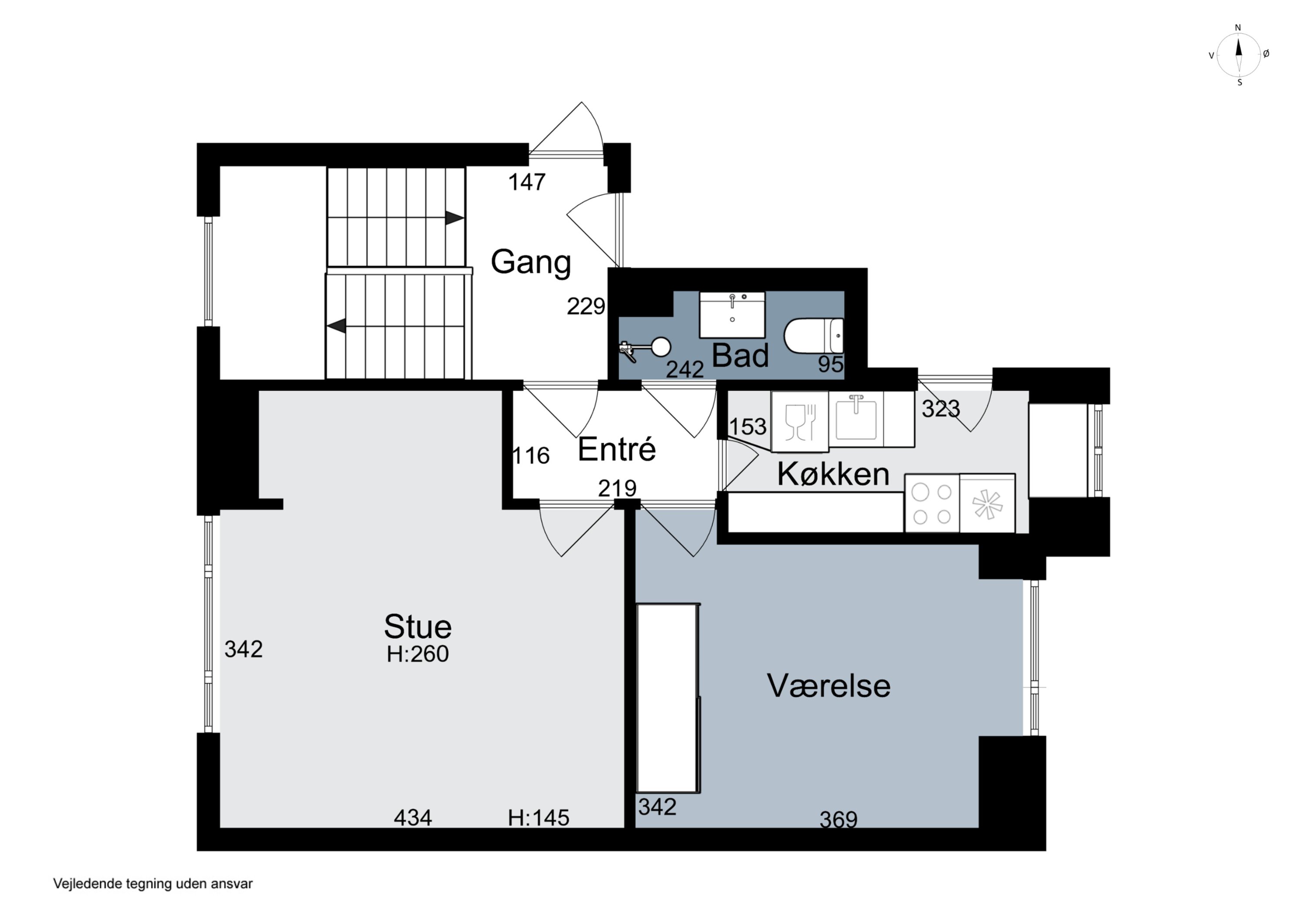 Plantegninger billede af Silkeborgvej 196, 3. th., 8000 Aarhus C