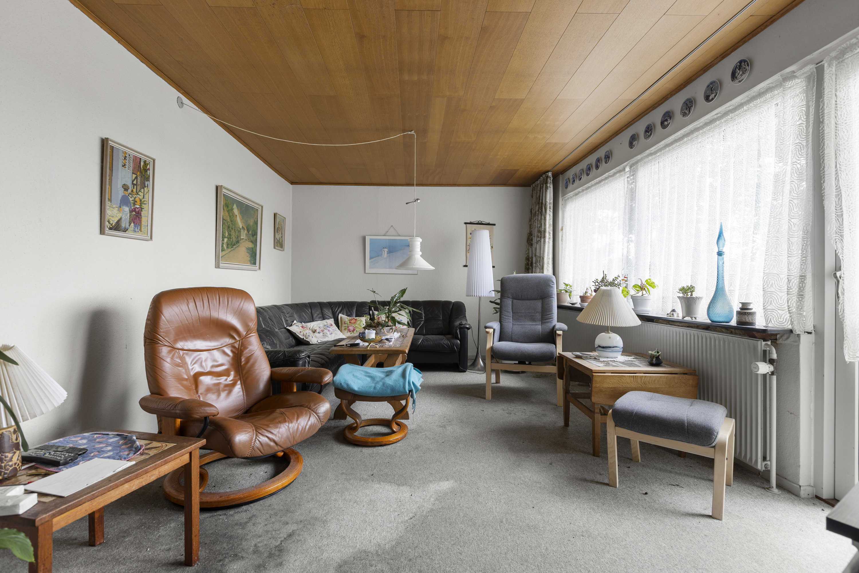 Fremhævet stue billede i fuldskærmstilstand. Billede af Hømvej 1, Høm, 4100 Ringsted