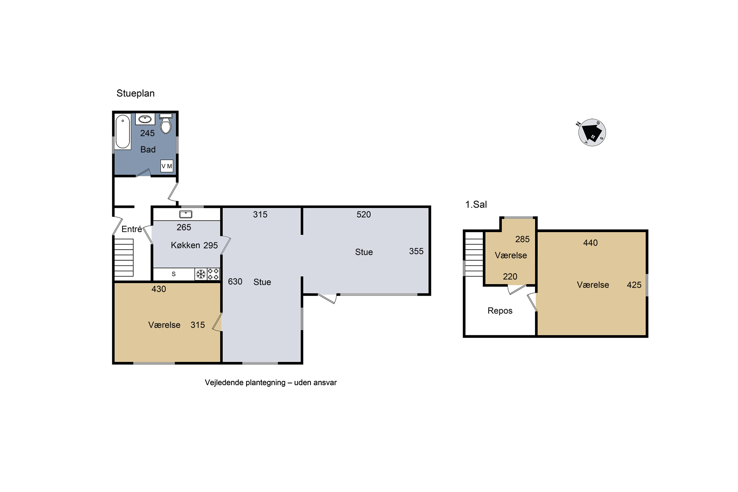 Plantegninger billede af Hømvej 1, Høm, 4100 Ringsted