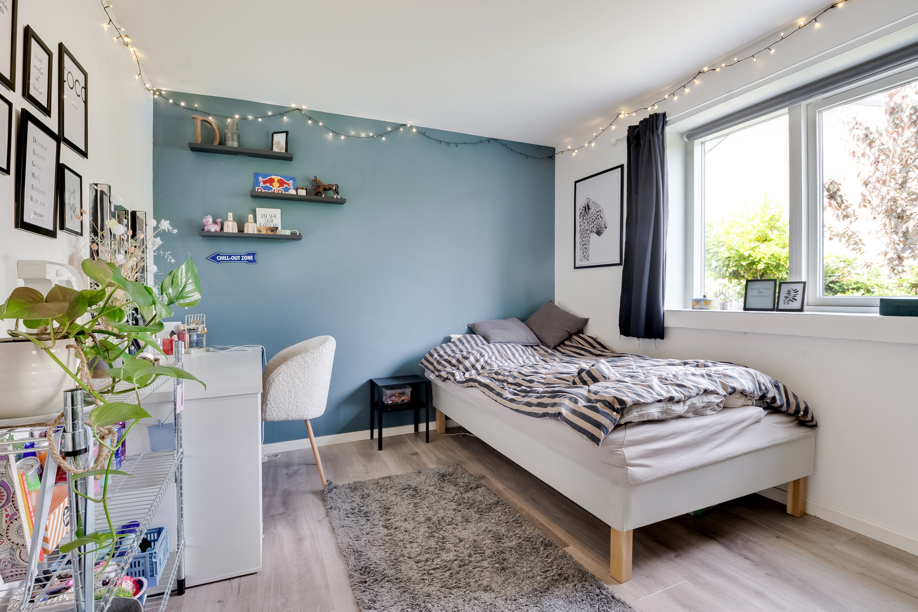 Fremhævet soveværelse billede i fuldskærmstilstand. Billede af Løbegangen 89, 5800 Nyborg