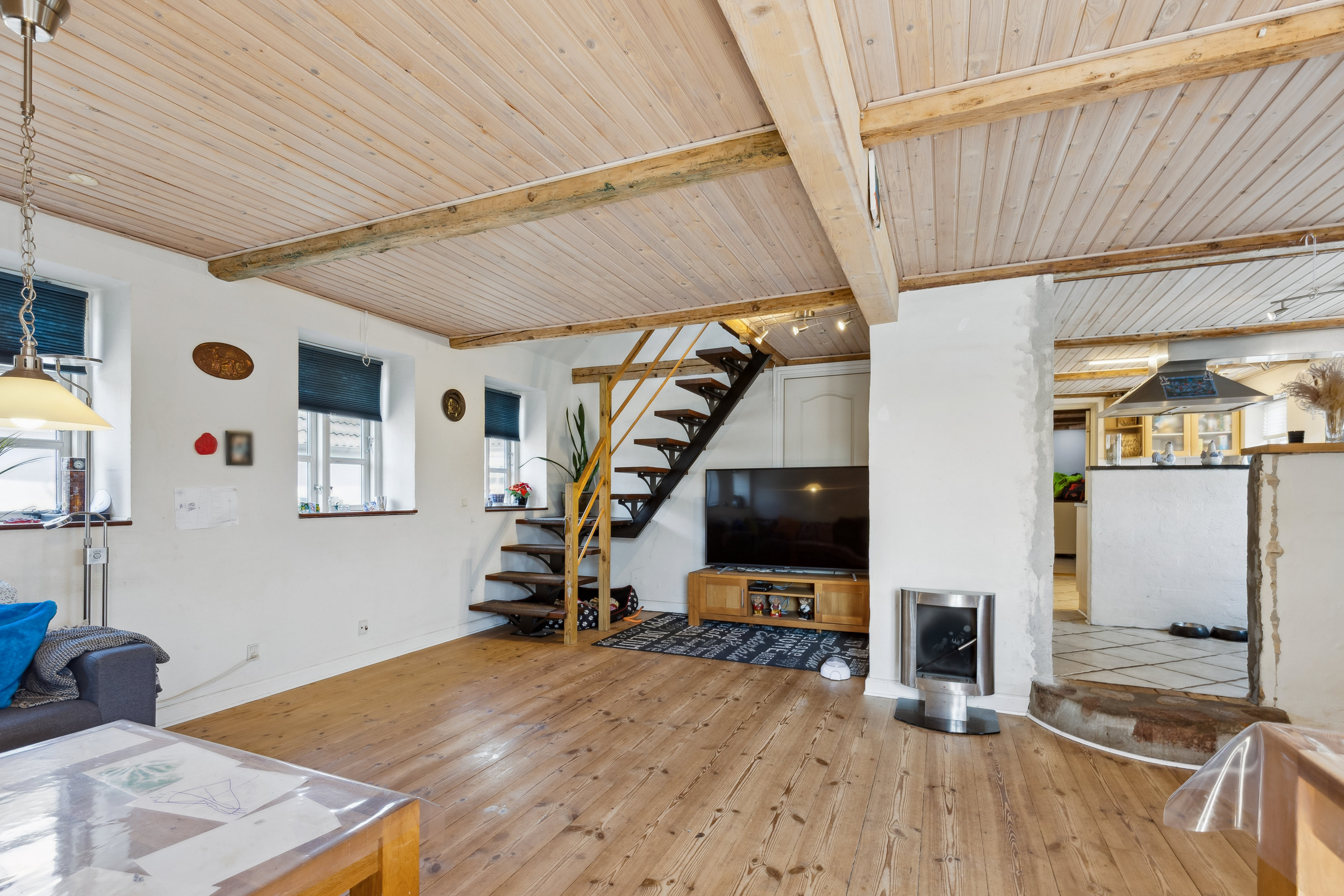 Fremhævet stue billede i fuldskærmstilstand. Billede af Grønhøjvej 49, Hatting, 8700 Horsens