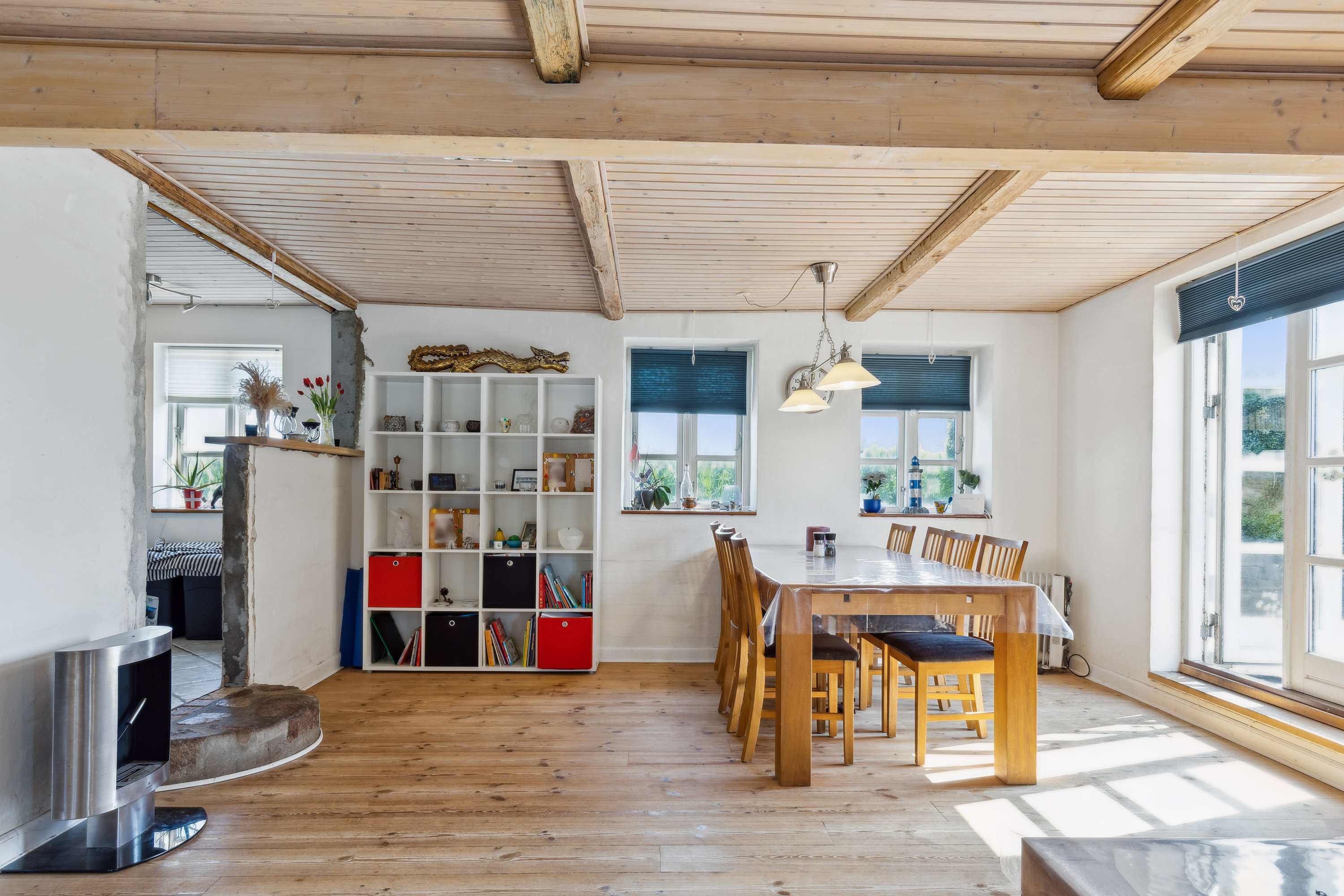 Fremhævet stue billede i fuldskærmstilstand. Billede af Grønhøjvej 49, Hatting, 8700 Horsens