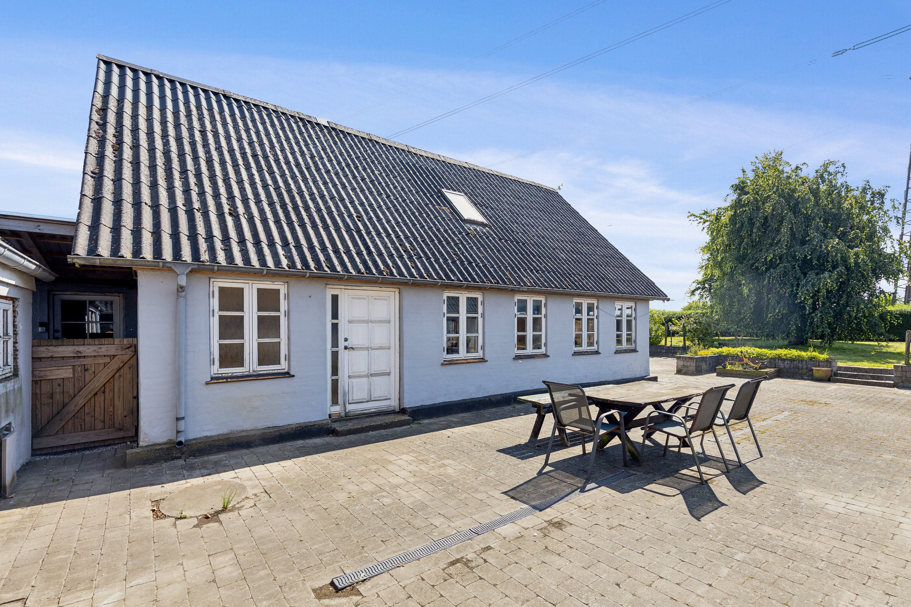 Fremhævet terrasse billede i fuldskærmstilstand. Billede af Grønhøjvej 49, Hatting, 8700 Horsens