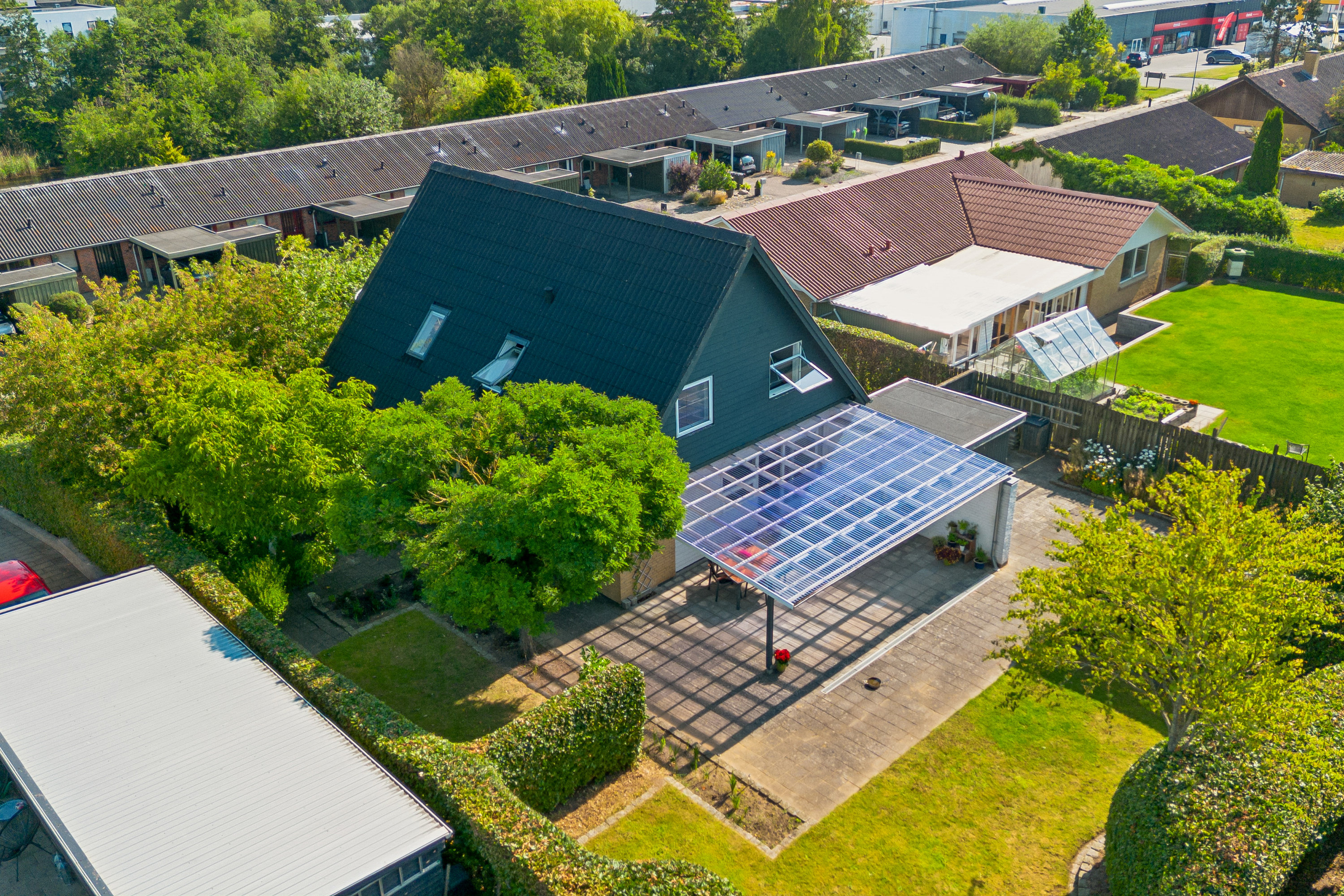 Fremhævet luftfoto billede i fuldskærmstilstand. Billede af Nygårdsvej 17, Thorsvang, 8700 Horsens