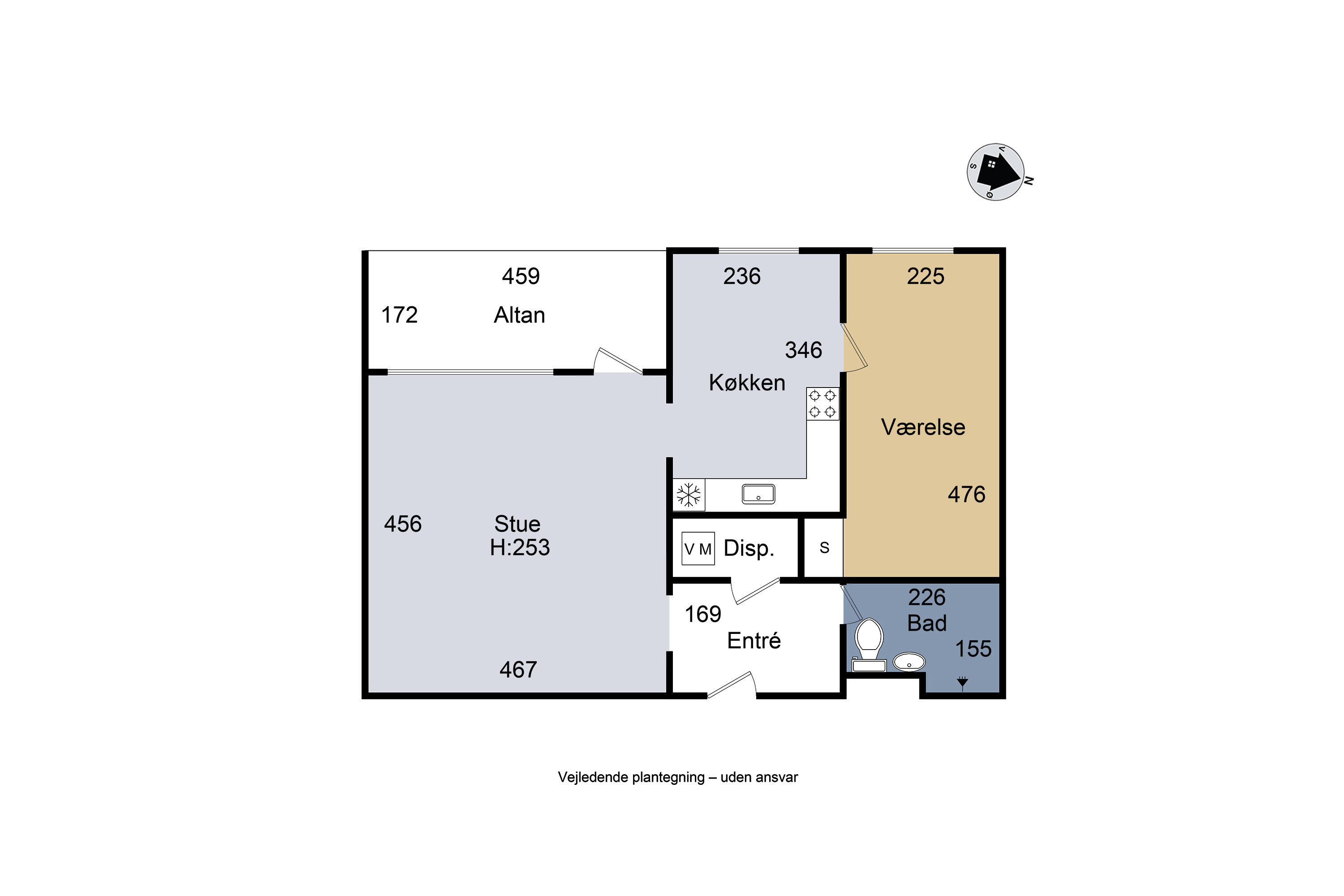 Plantegninger billede af Tyreengen 52, 2. mf., 4220 Korsør