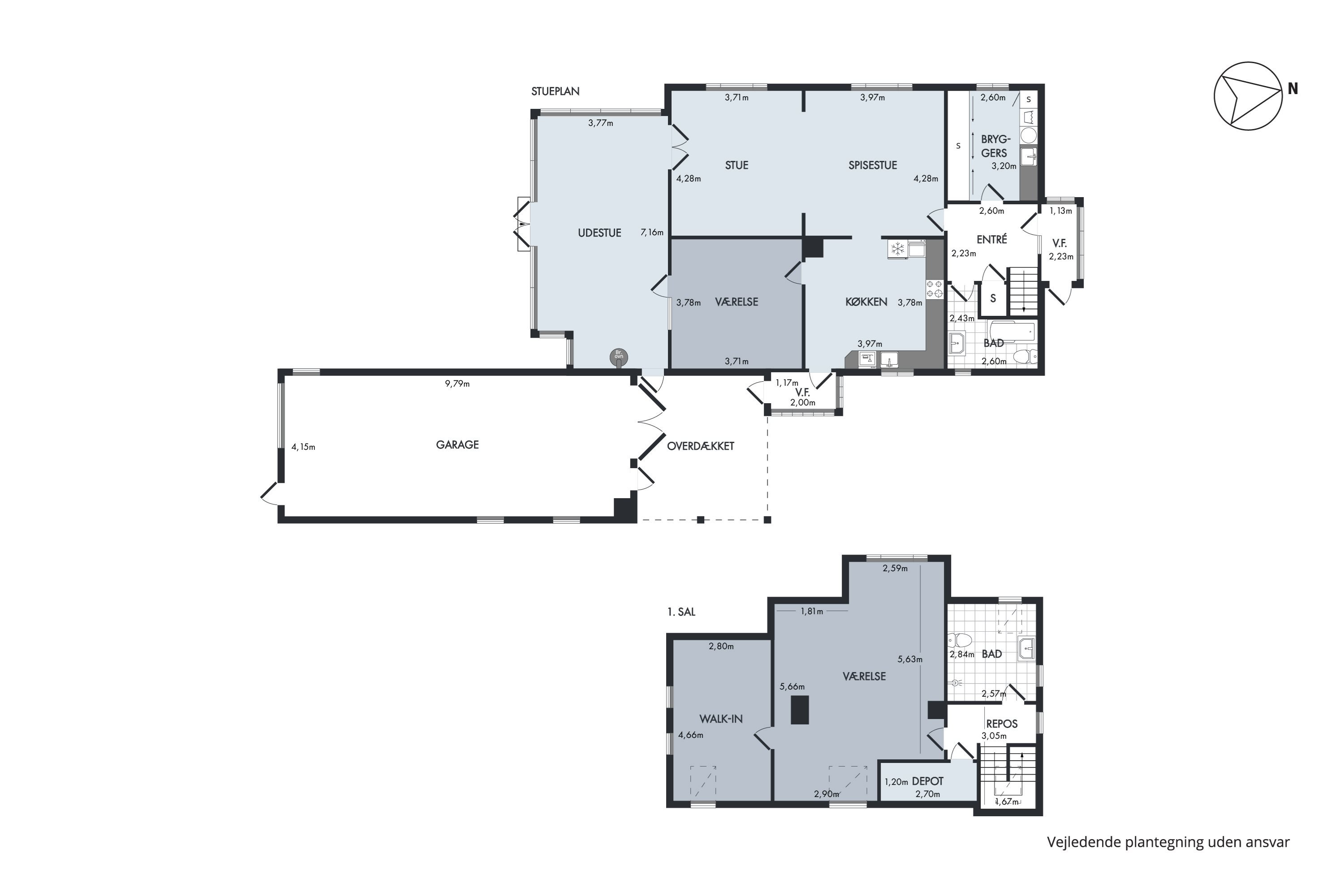 Plantegninger billede af Hannenovvej 13, Tåderup, 4800 Nykøbing F