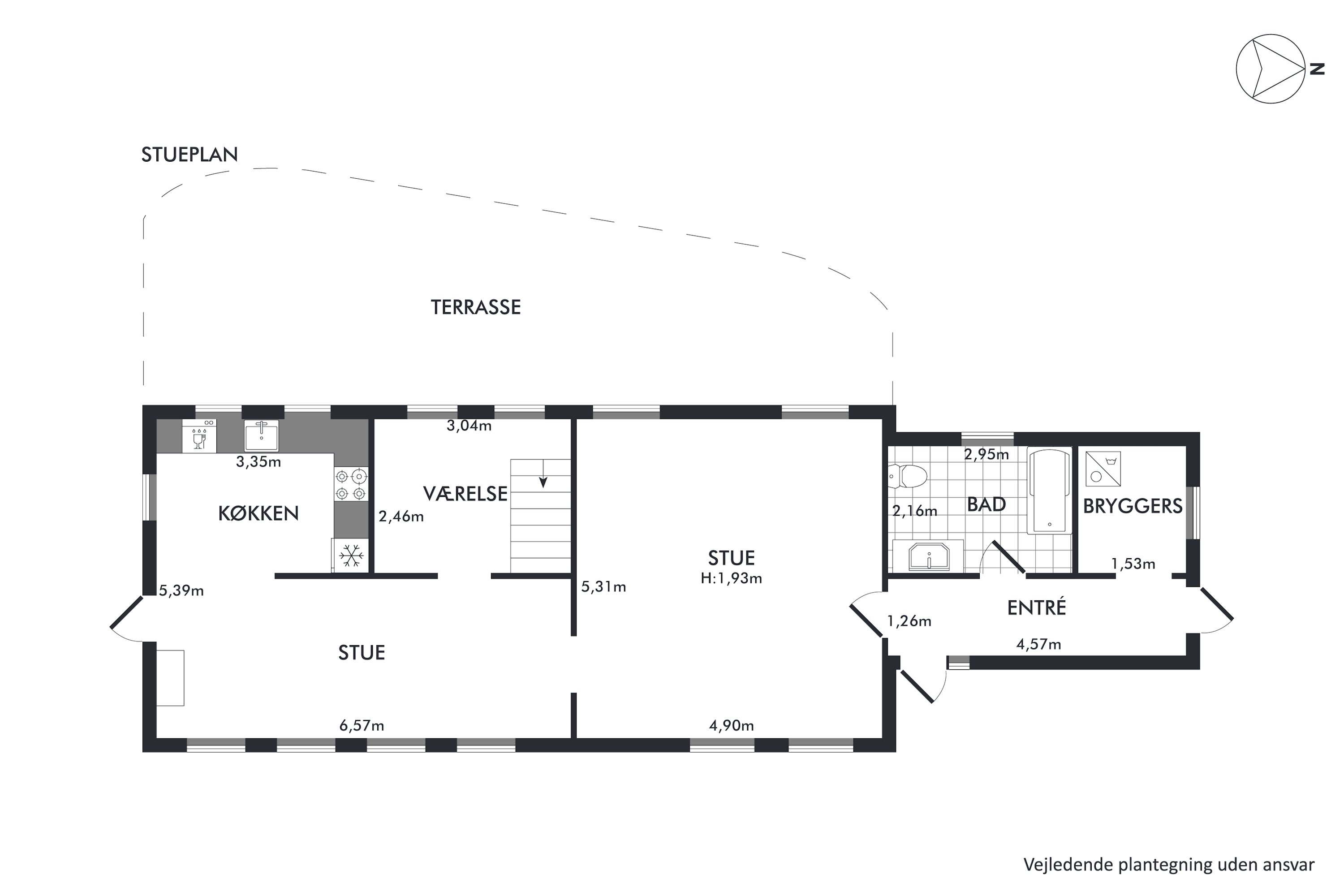 Plantegninger billede af Søbakkevej 13, 5985 Søby Ærø