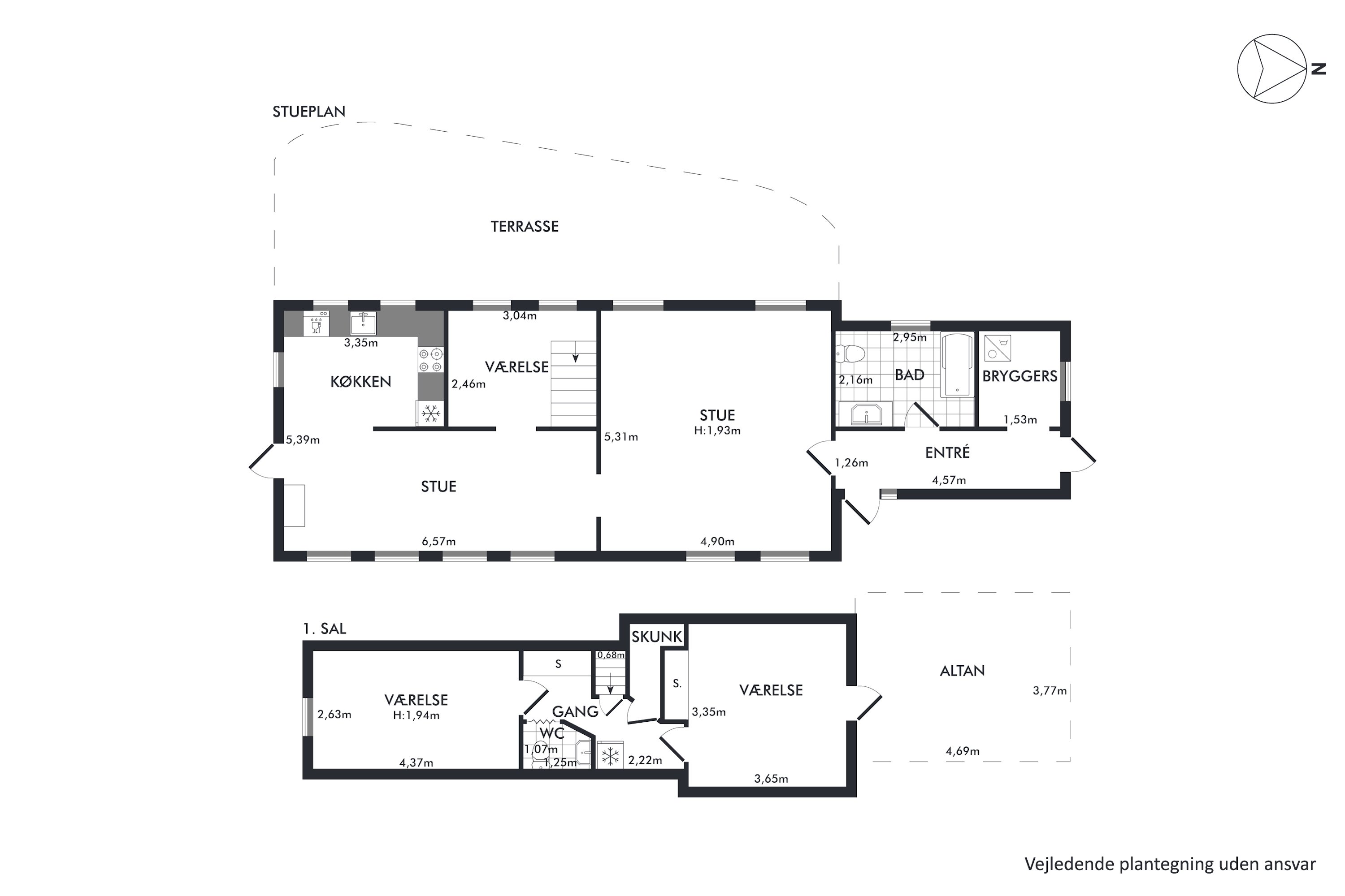 Plantegninger billede af Søbakkevej 13, 5985 Søby Ærø