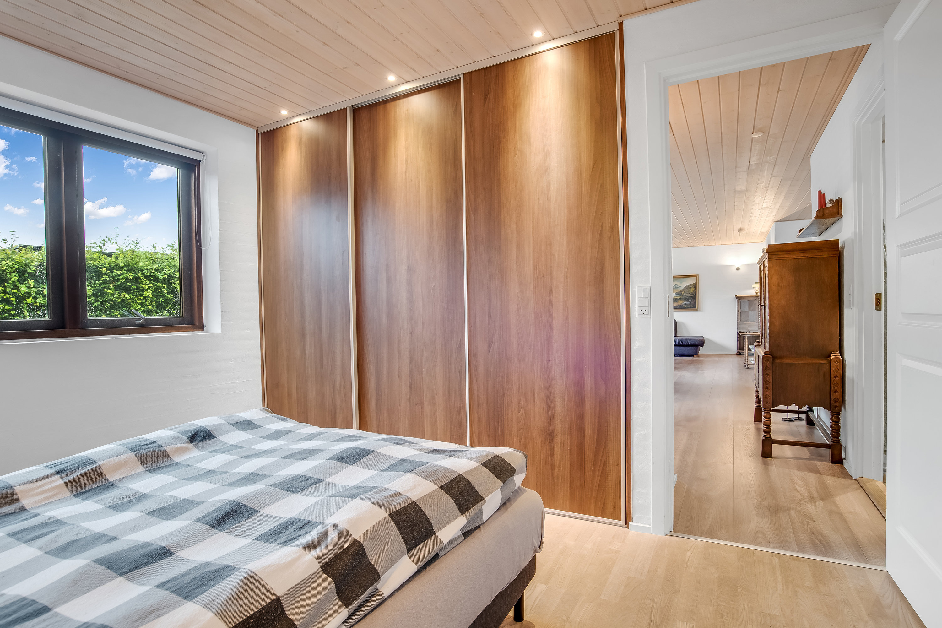 Fremhævet soveværelse billede i fuldskærmstilstand. Billede af Hjulkronen 22, Mejdal, 7500 Holstebro