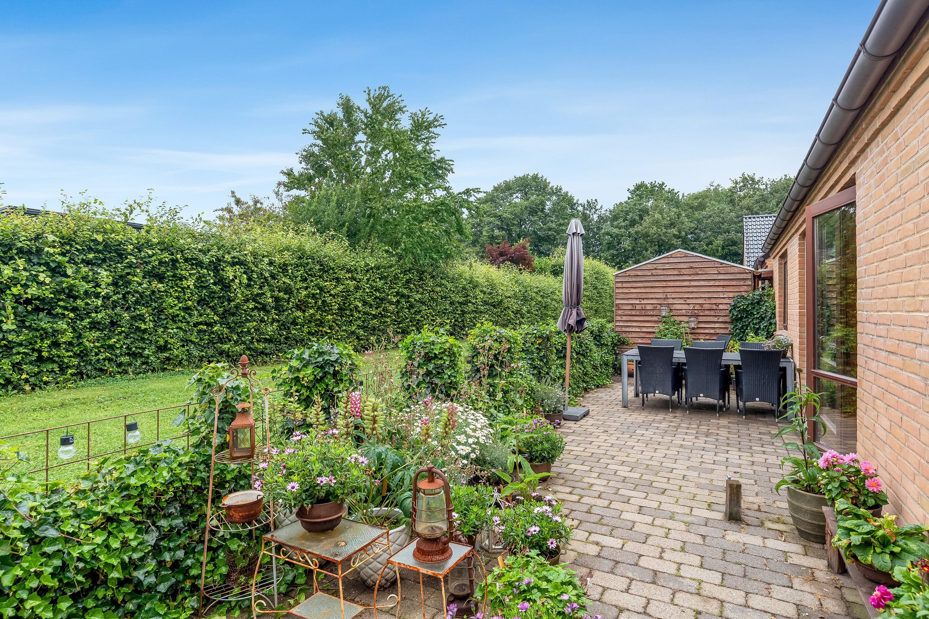 Miniaturebillede 1: baghave. Billede af Hjulkronen 22, Mejdal, 7500 Holstebro