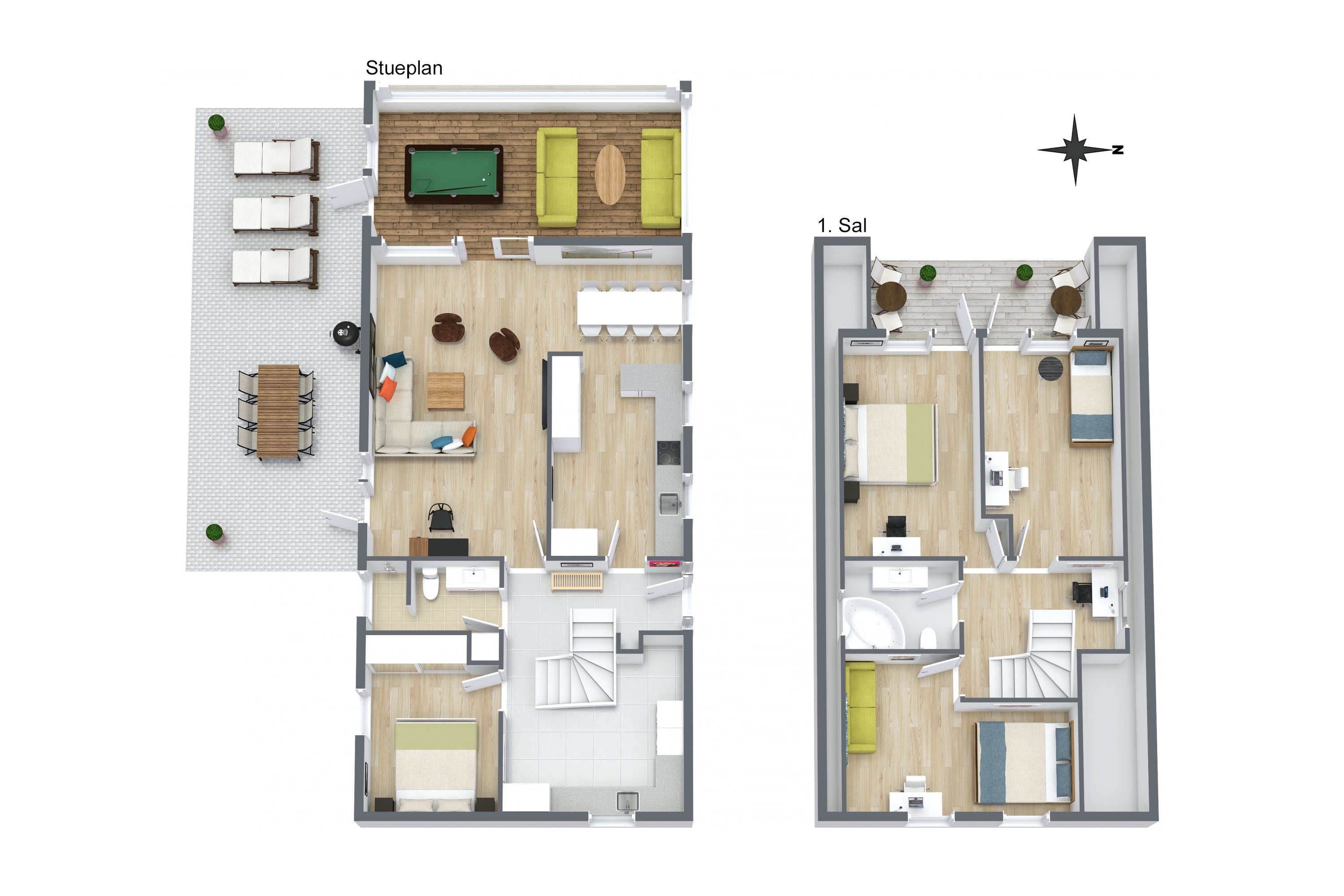 Plantegninger billede af Højlundsvej 55, 9750 Østervrå