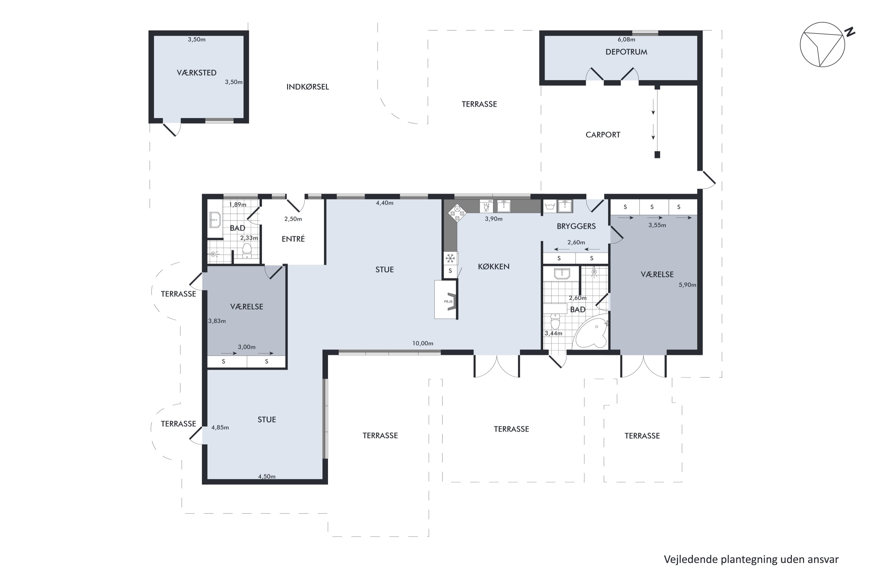 Plantegninger billede af Fjordblik 13, Klakring, 7130 Juelsminde