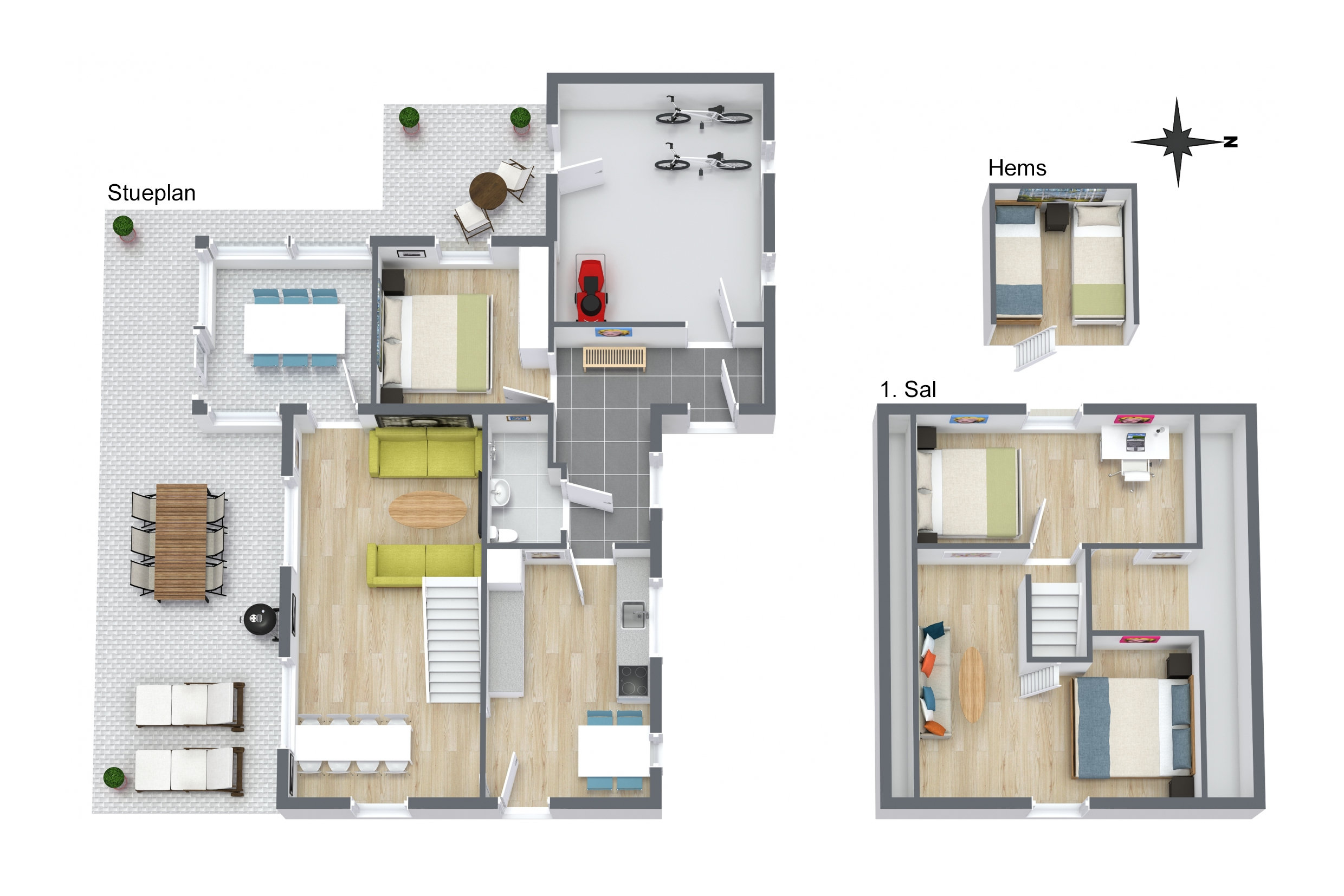 Plantegninger billede af Kirkestien 5, 9830 Tårs