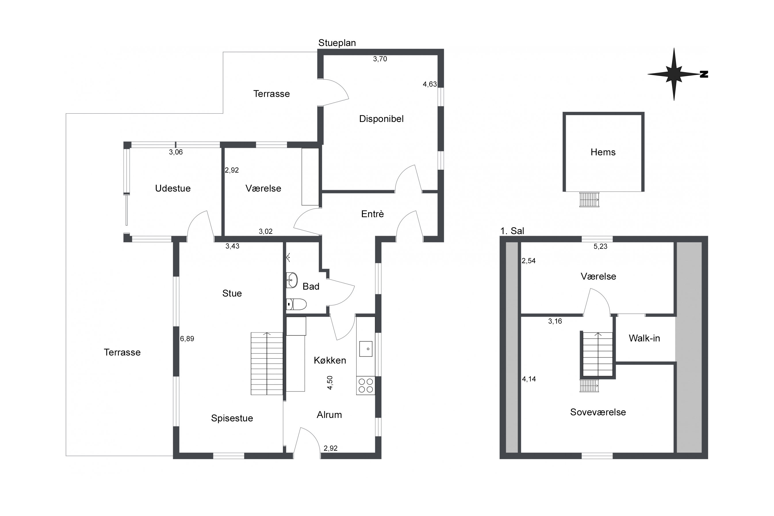 Plantegninger billede af Kirkestien 5, 9830 Tårs