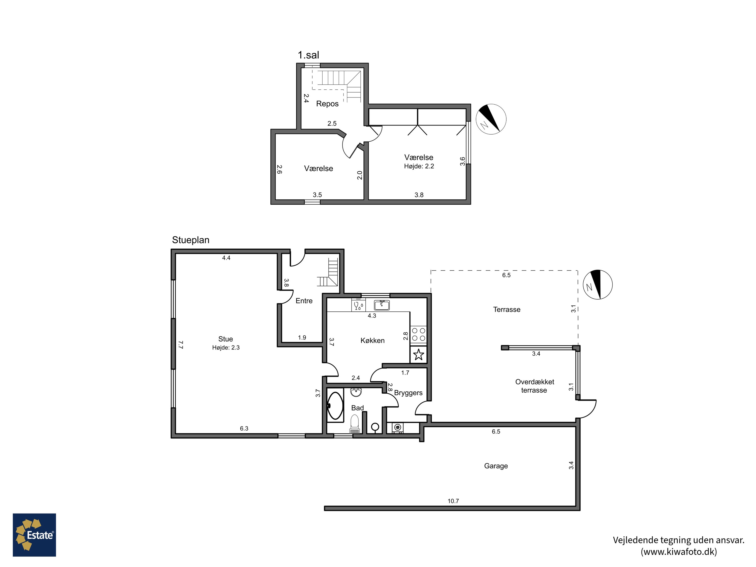 Plantegninger billede af Aavej 11, 4800 Nykøbing F