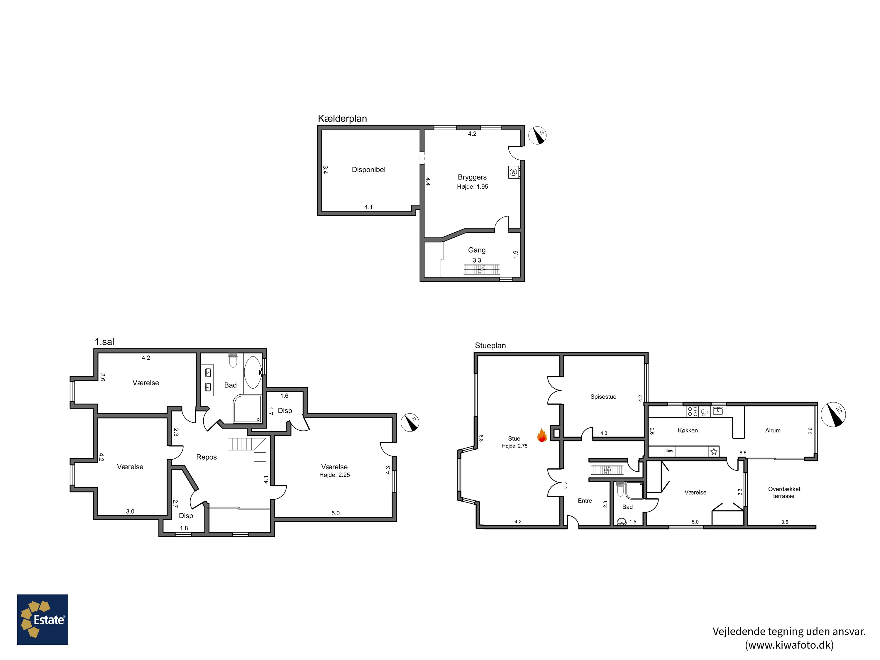 Plantegninger billede af Kongensgade 36, 4800 Nykøbing F