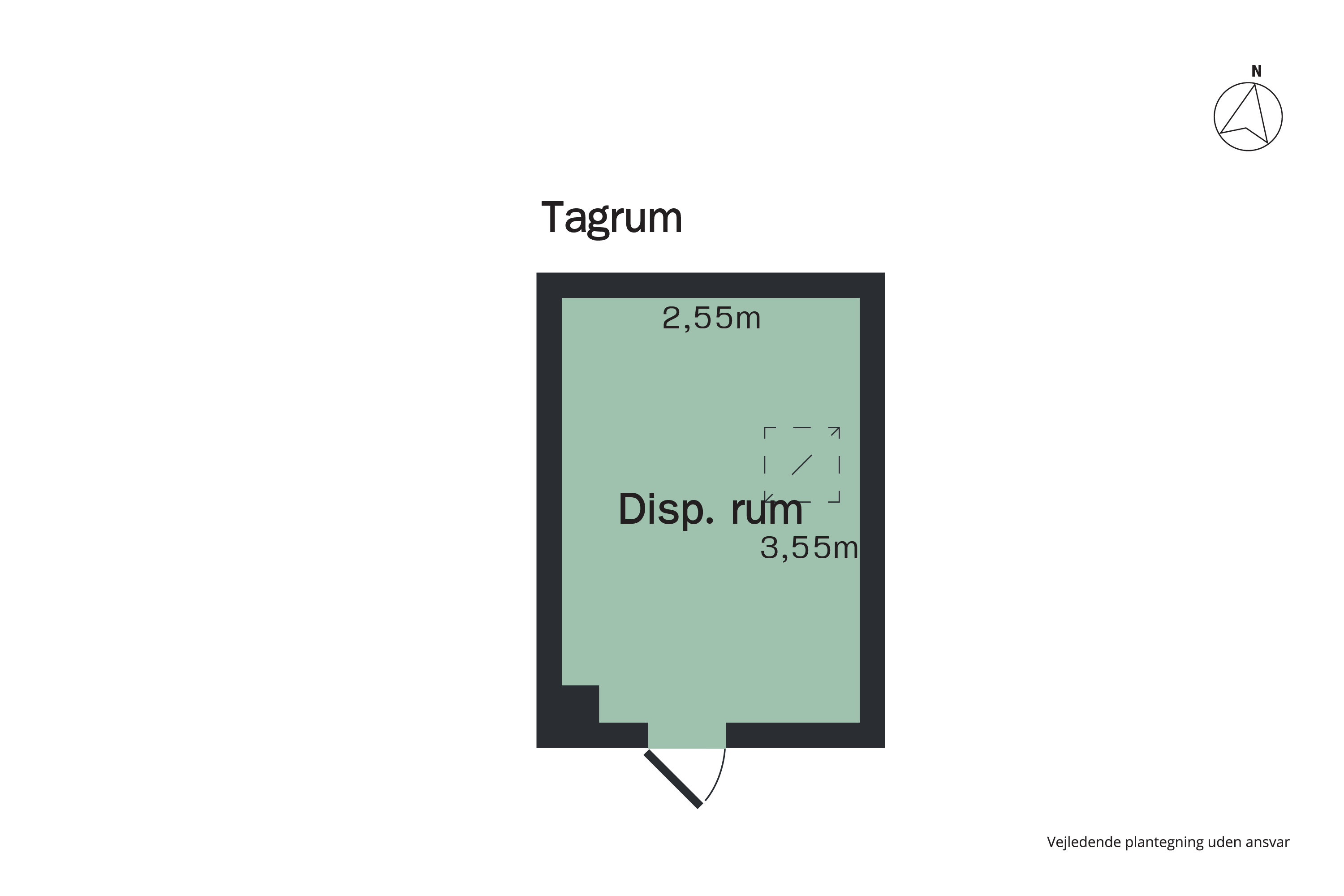 Plantegninger billede af Hadsundvej 117, st.. tv., 9000 Aalborg