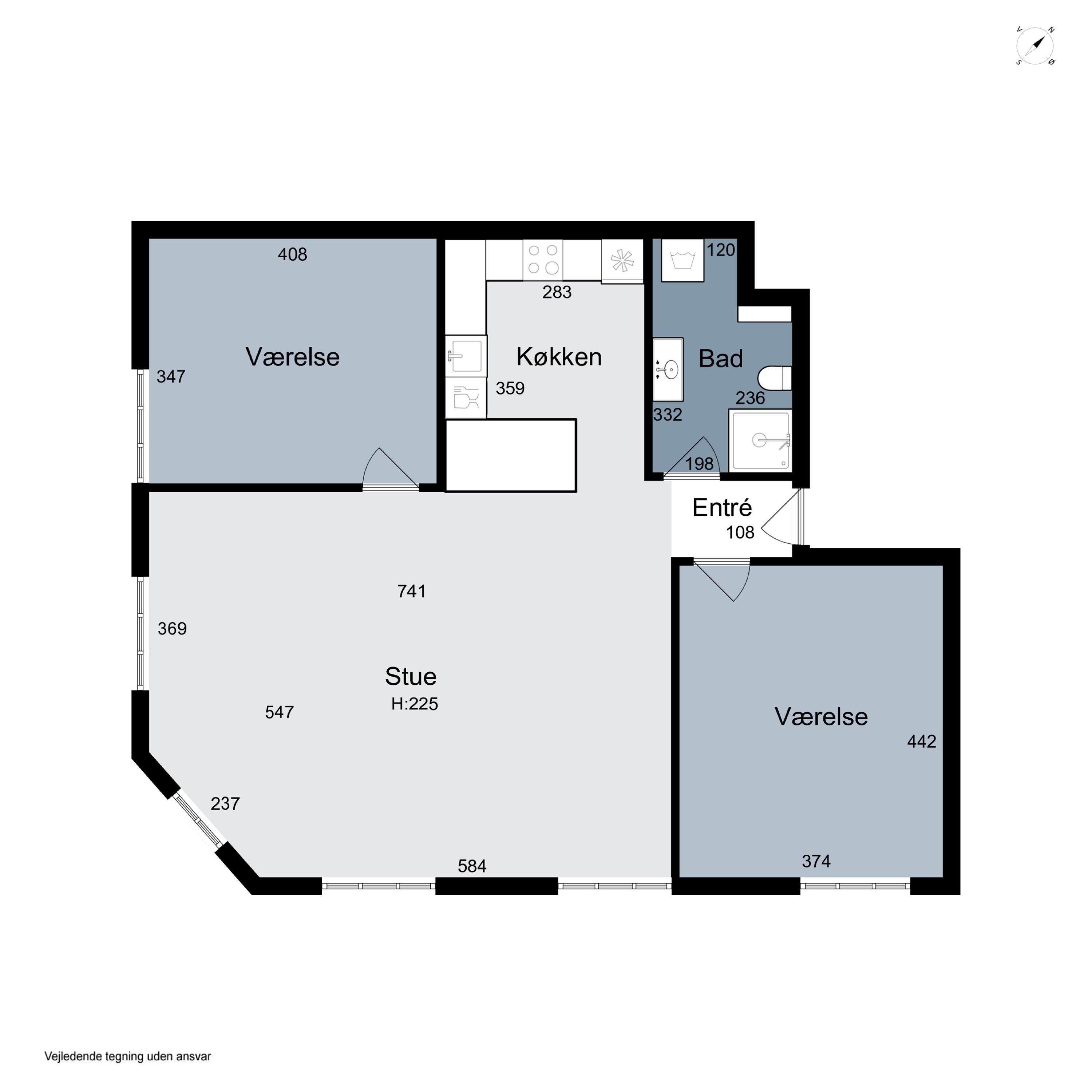 Plantegninger billede af Vesterbrogade 36, 4., 8000 Aarhus C