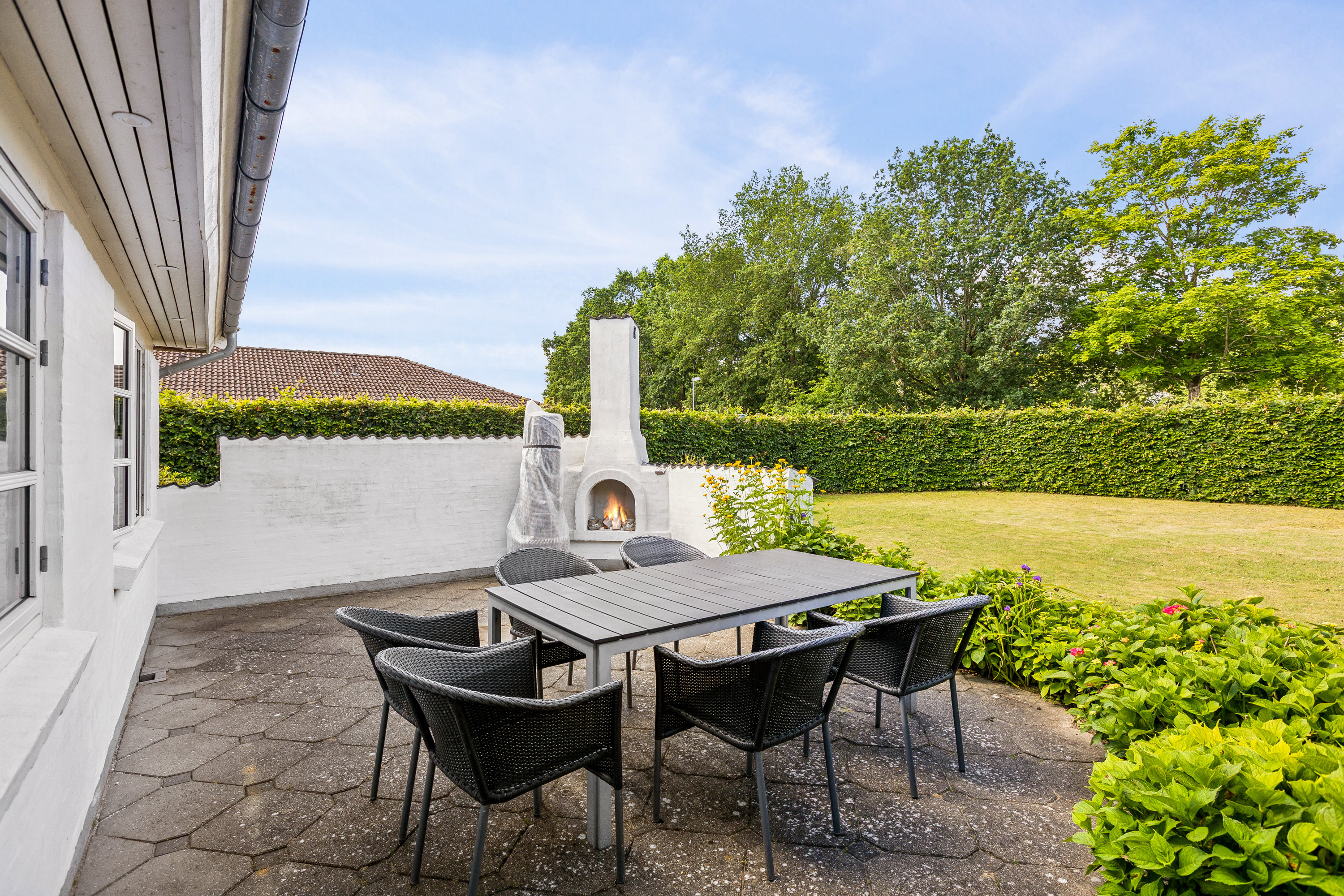 Fremhævet terrasse billede i fuldskærmstilstand. Billede af Kronhjortløkken 244, Korup, 5210 Odense NV