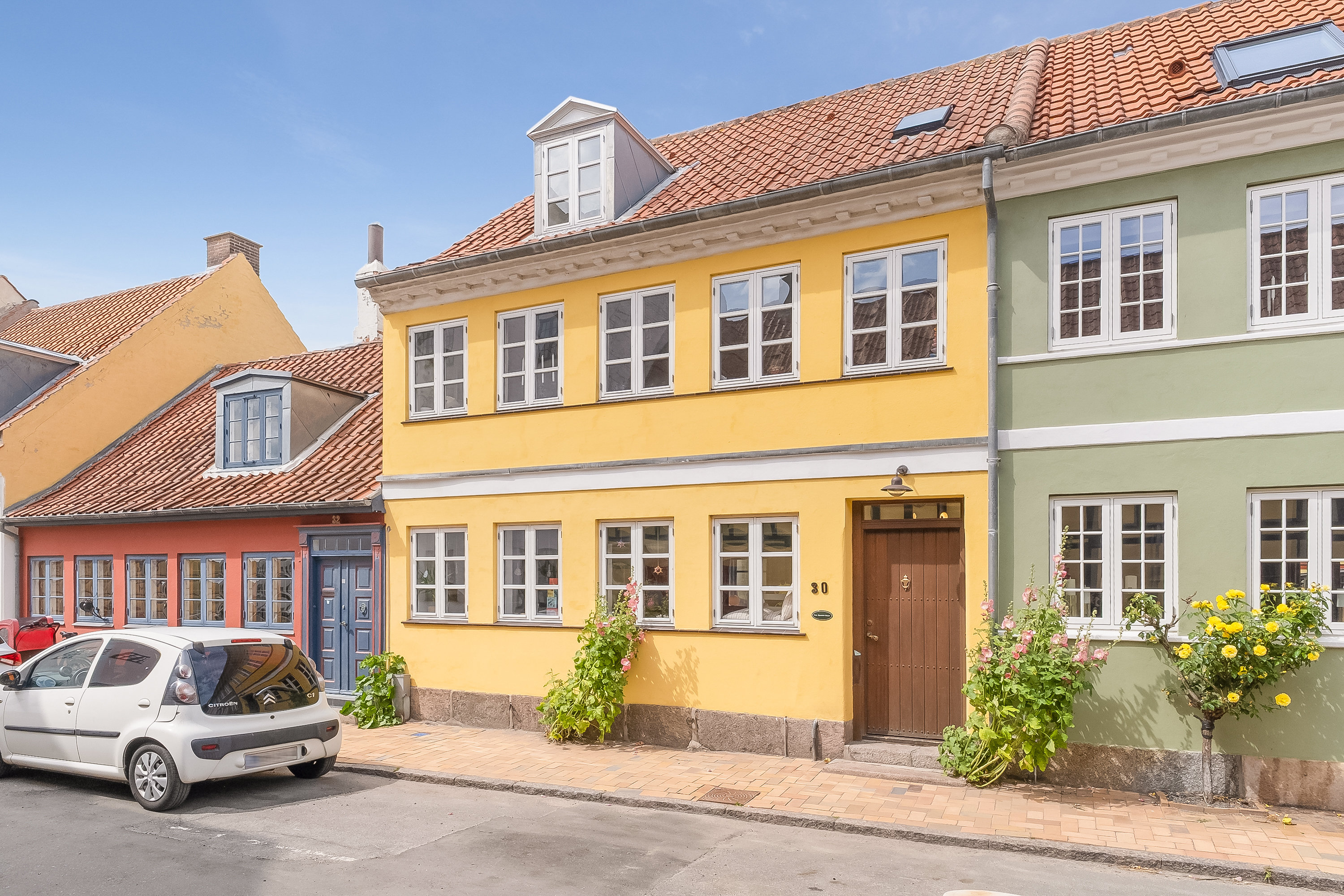 Rækkehus: Facade på Præstegade 30, 5300 Kerteminde