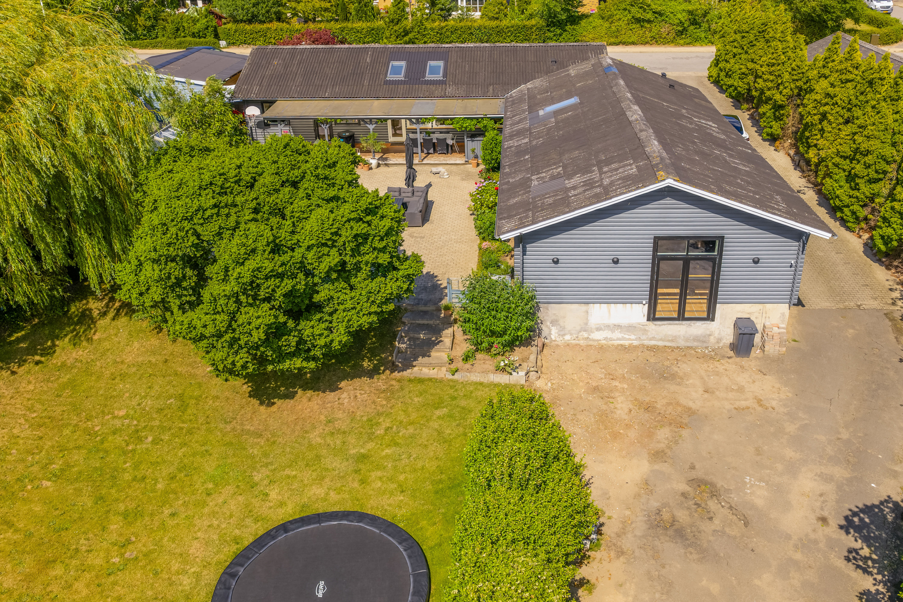 Fremhævet luftfoto billede i fuldskærmstilstand. Billede af Nymarksvej 97, 5800 Nyborg