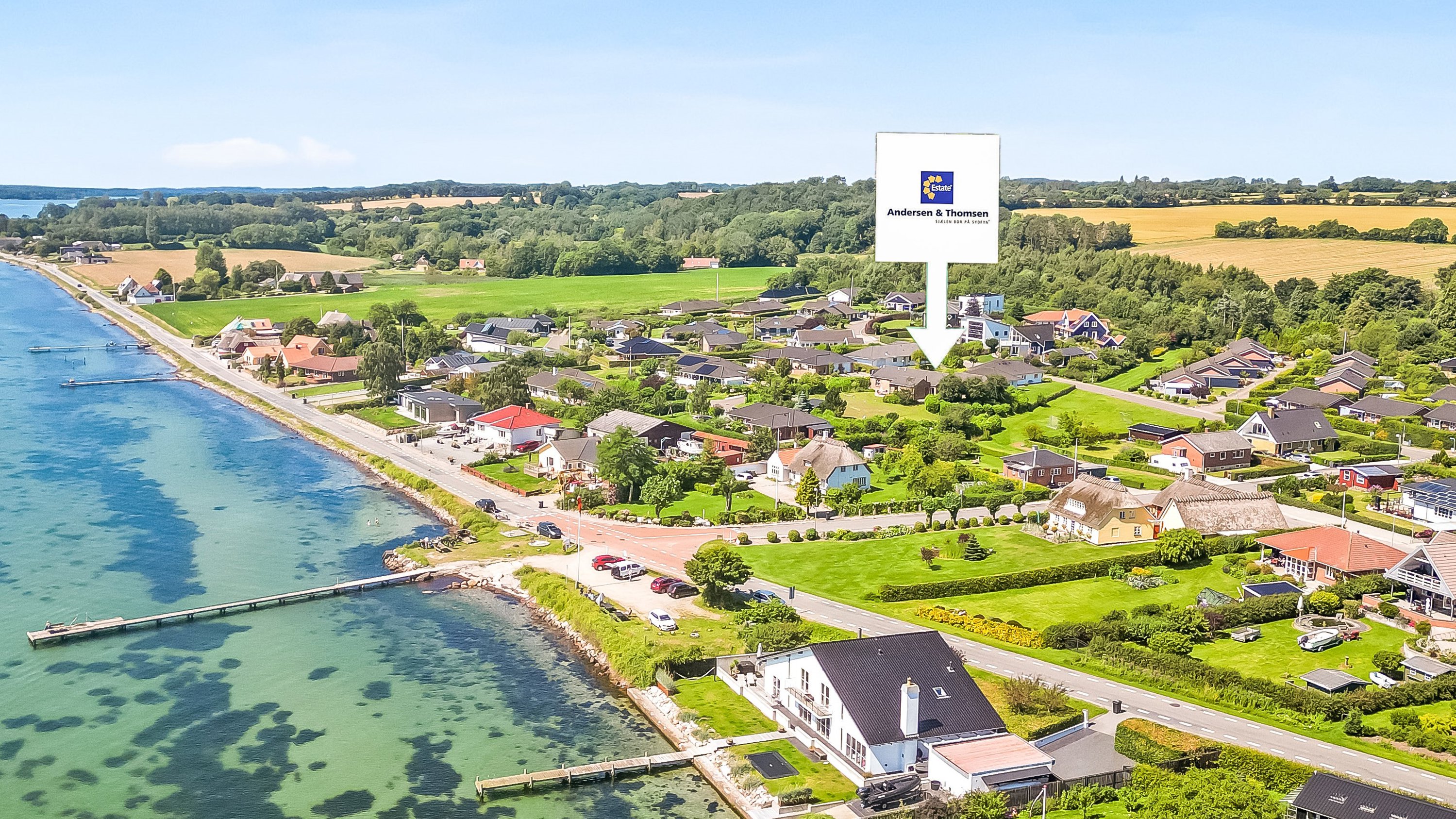 Miniaturebillede 2: luftfoto. Billede af Skibsbakken 5, 5881 Skårup Fyn