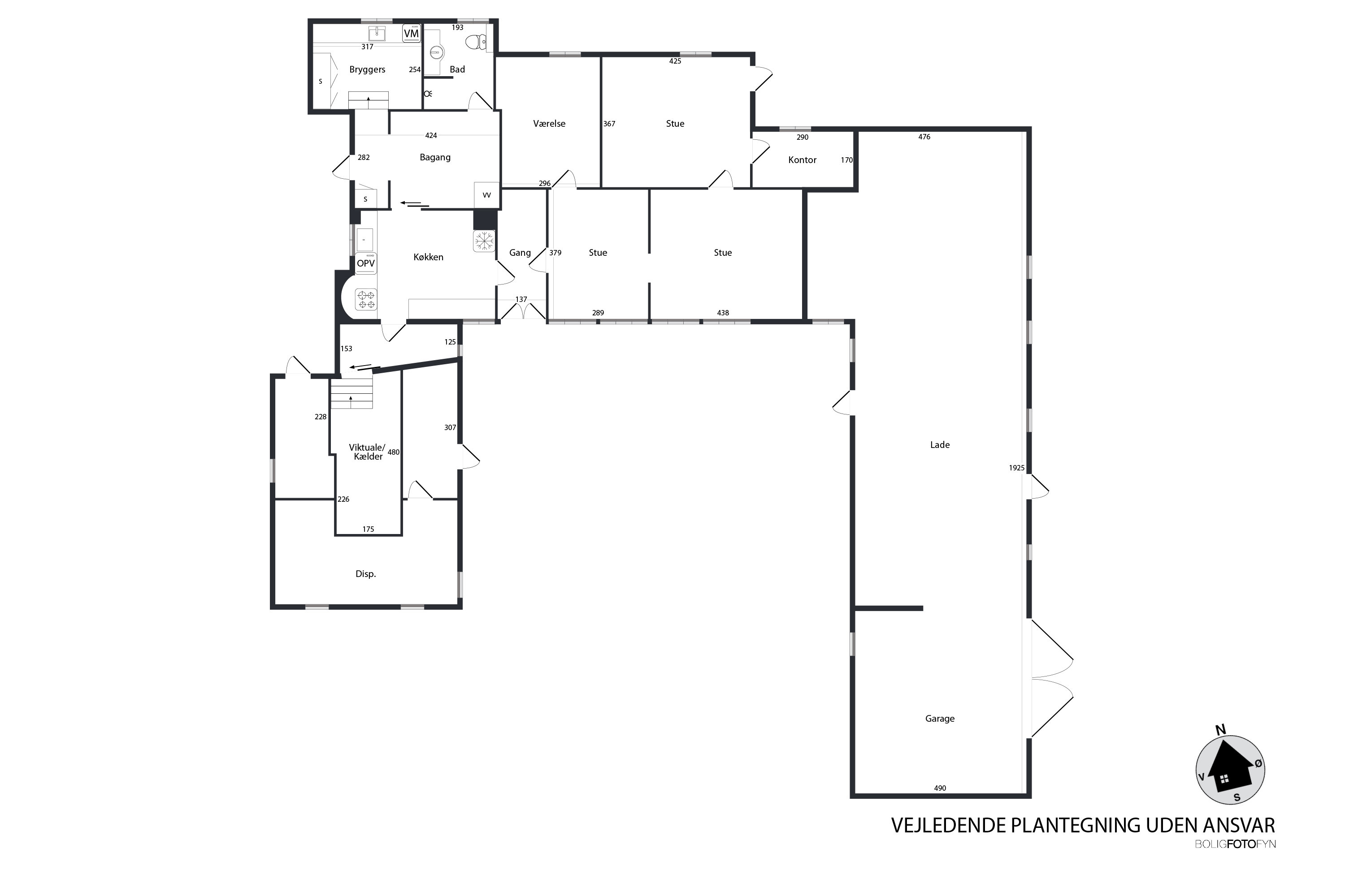 Plantegninger billede af Strandbyvej 77, 5683 Haarby