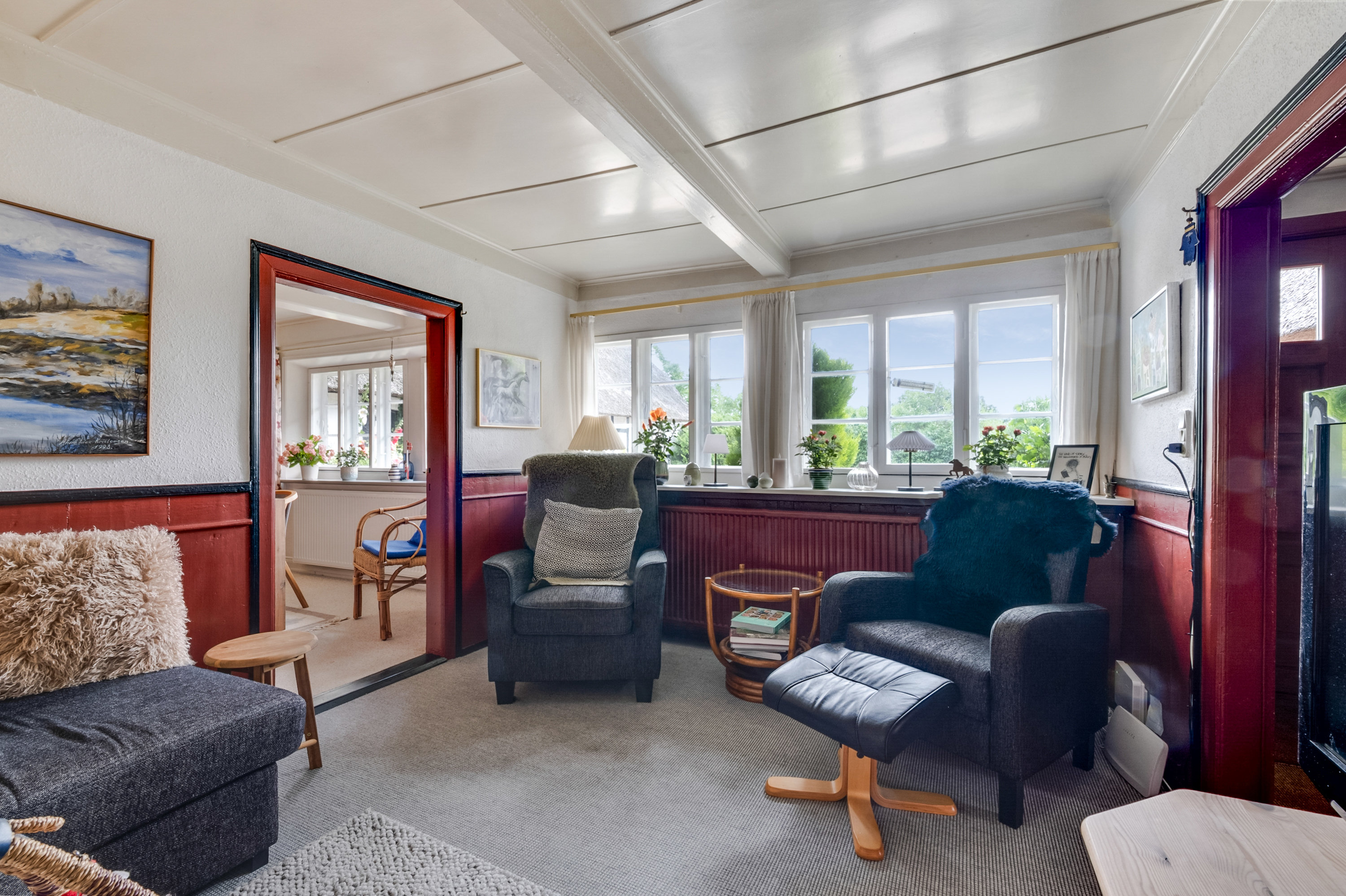 Fremhævet stue billede i fuldskærmstilstand. Billede af Strandbyvej 77, 5683 Haarby