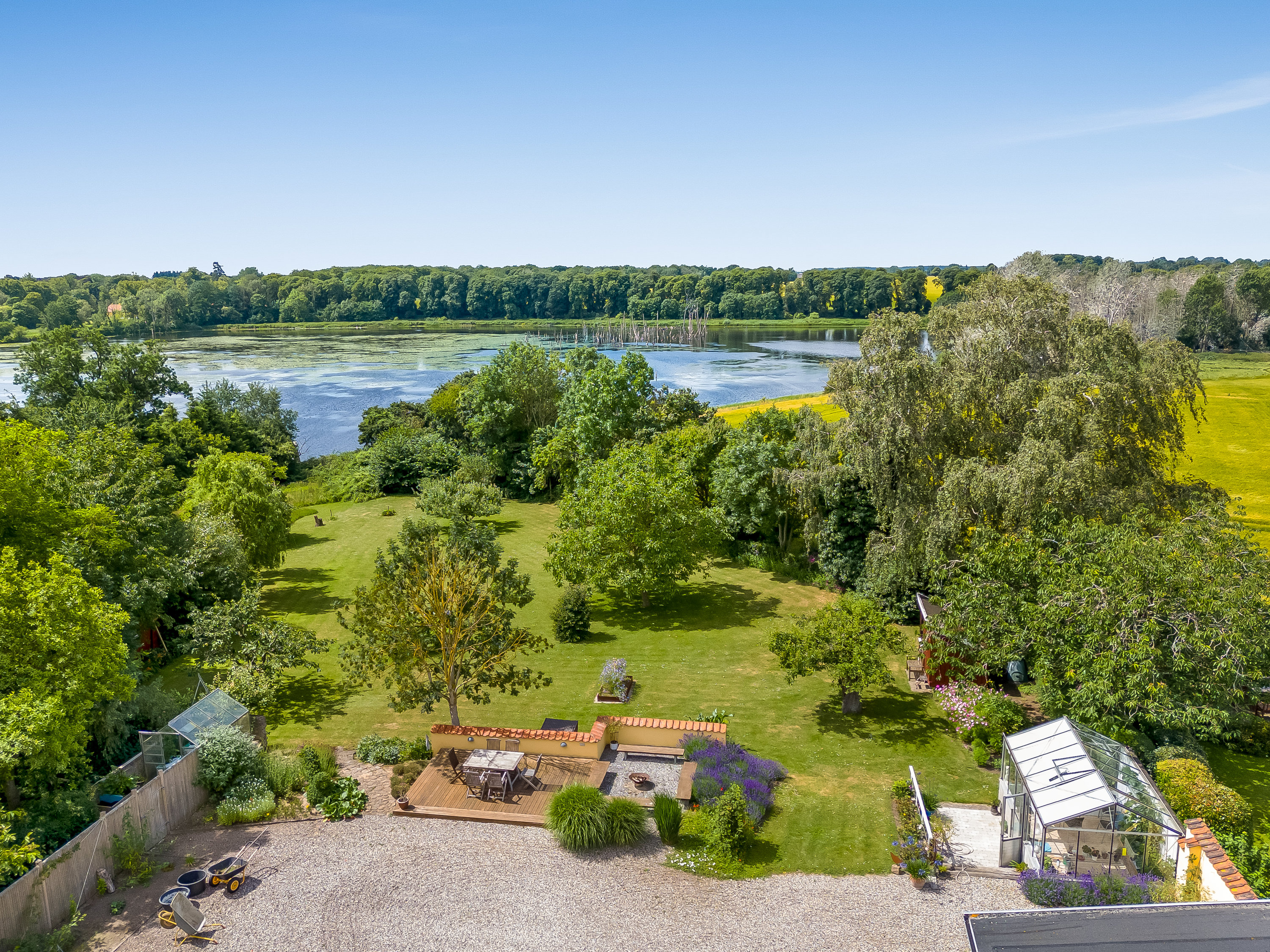 Fremhævet luftfoto billede i fuldskærmstilstand. Billede af Adelgade 4B og 4A, 4880 Nysted