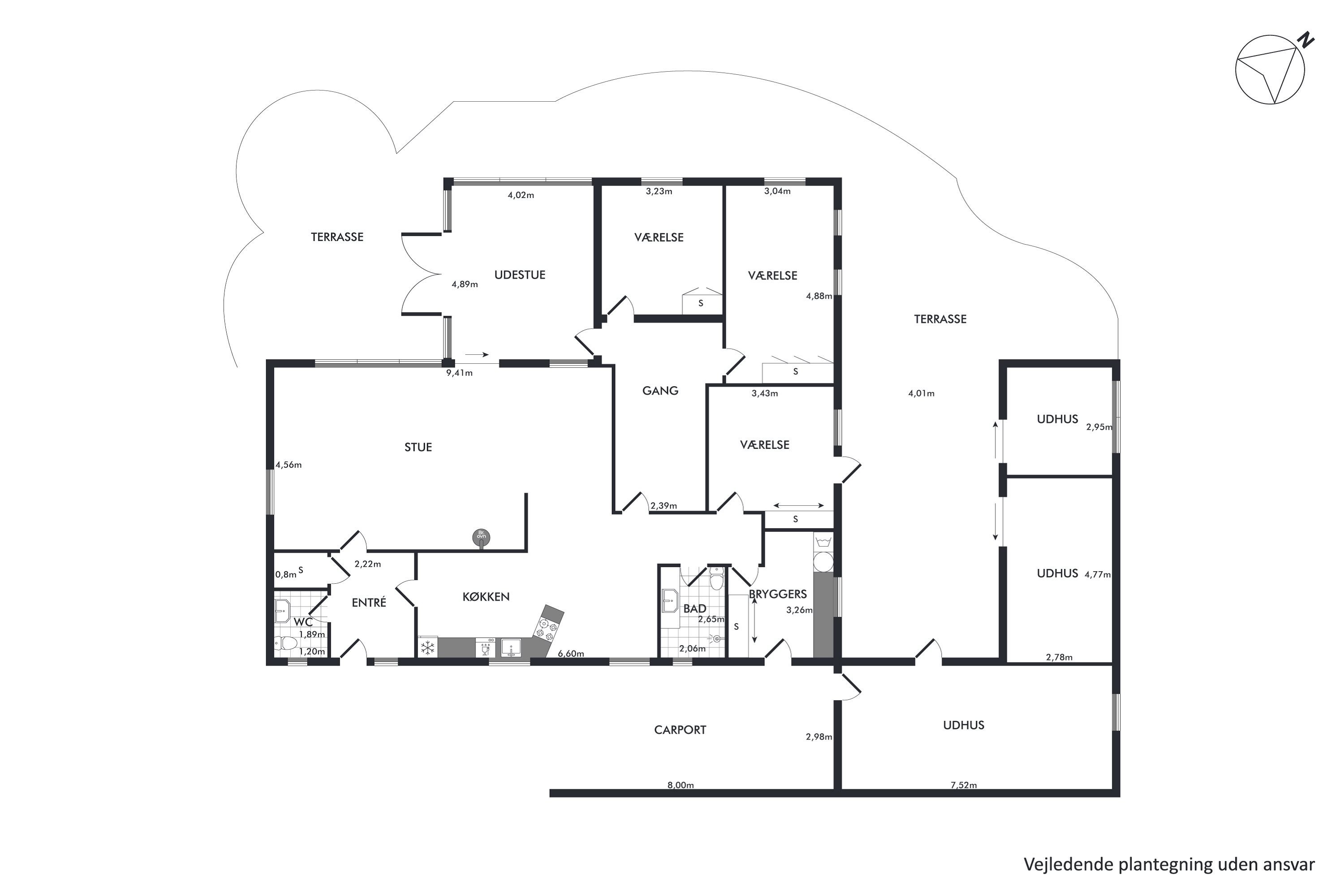 Plantegninger billede af Grubevej 14, Mønsted, 8800 Viborg