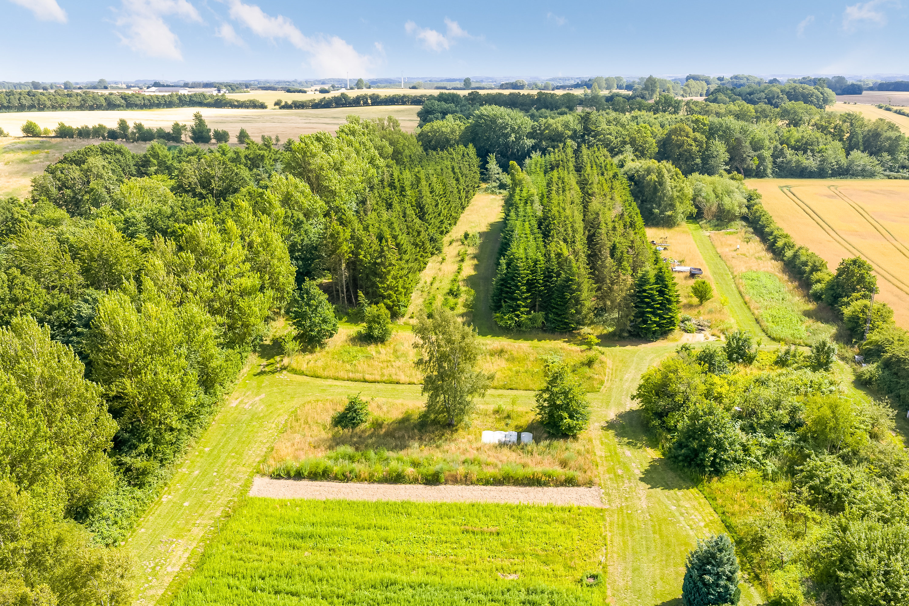 Fremhævet luftfoto billede i fuldskærmstilstand. Billede af Lundsgårdvej 5, Reveldrup, 5400 Bogense