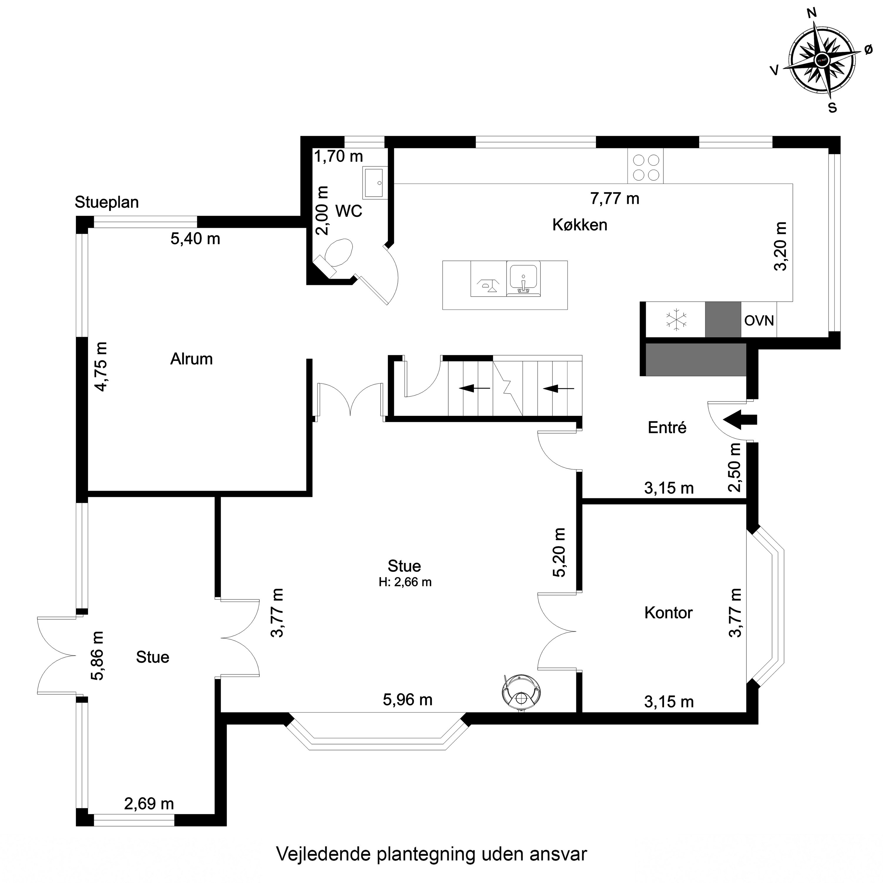 Plantegninger billede af Jernbanegade 23, 7200 Grindsted