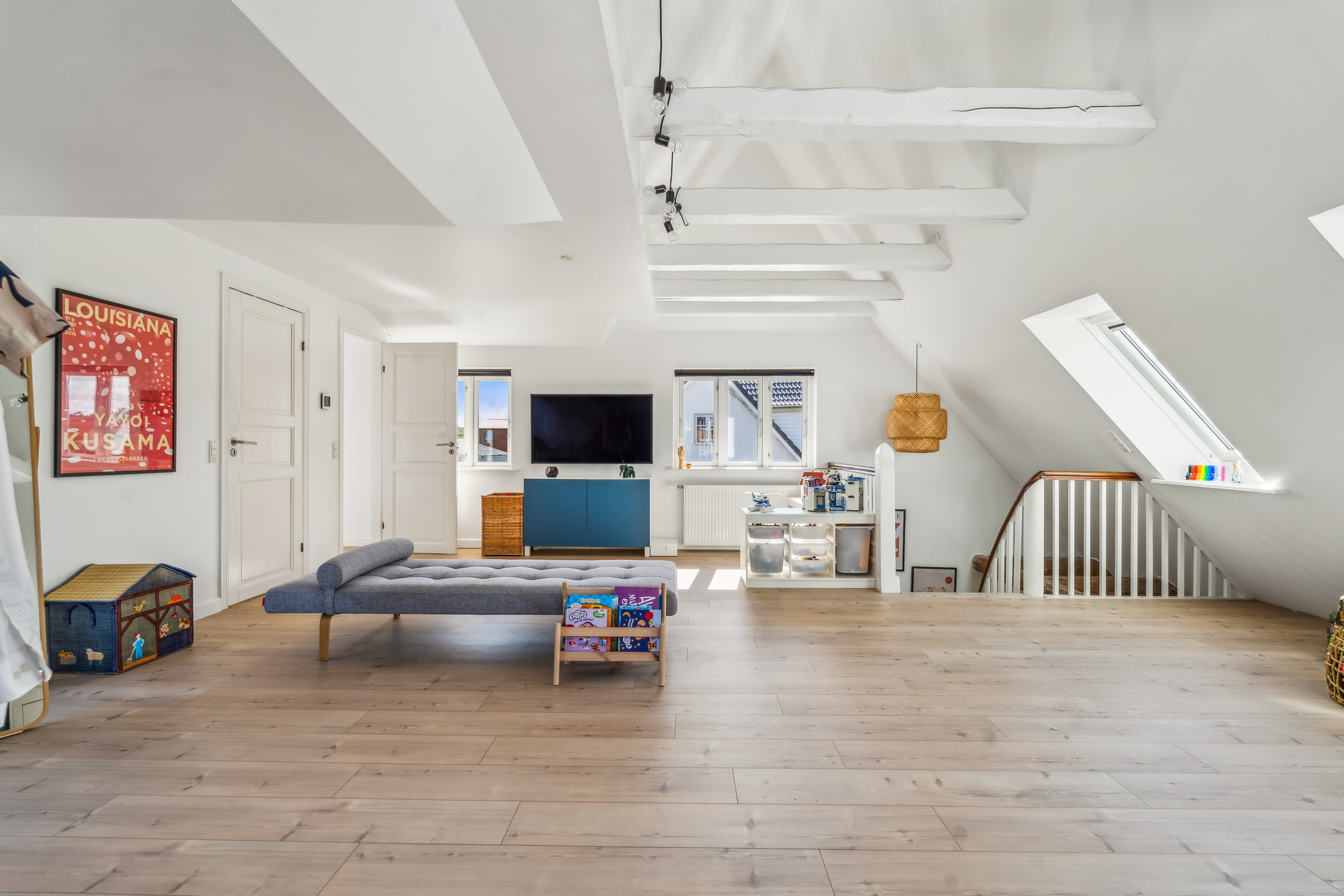 Fremhævet stue billede i fuldskærmstilstand. Billede af Darlingsvej 7, Bækkelund, 8700 Horsens