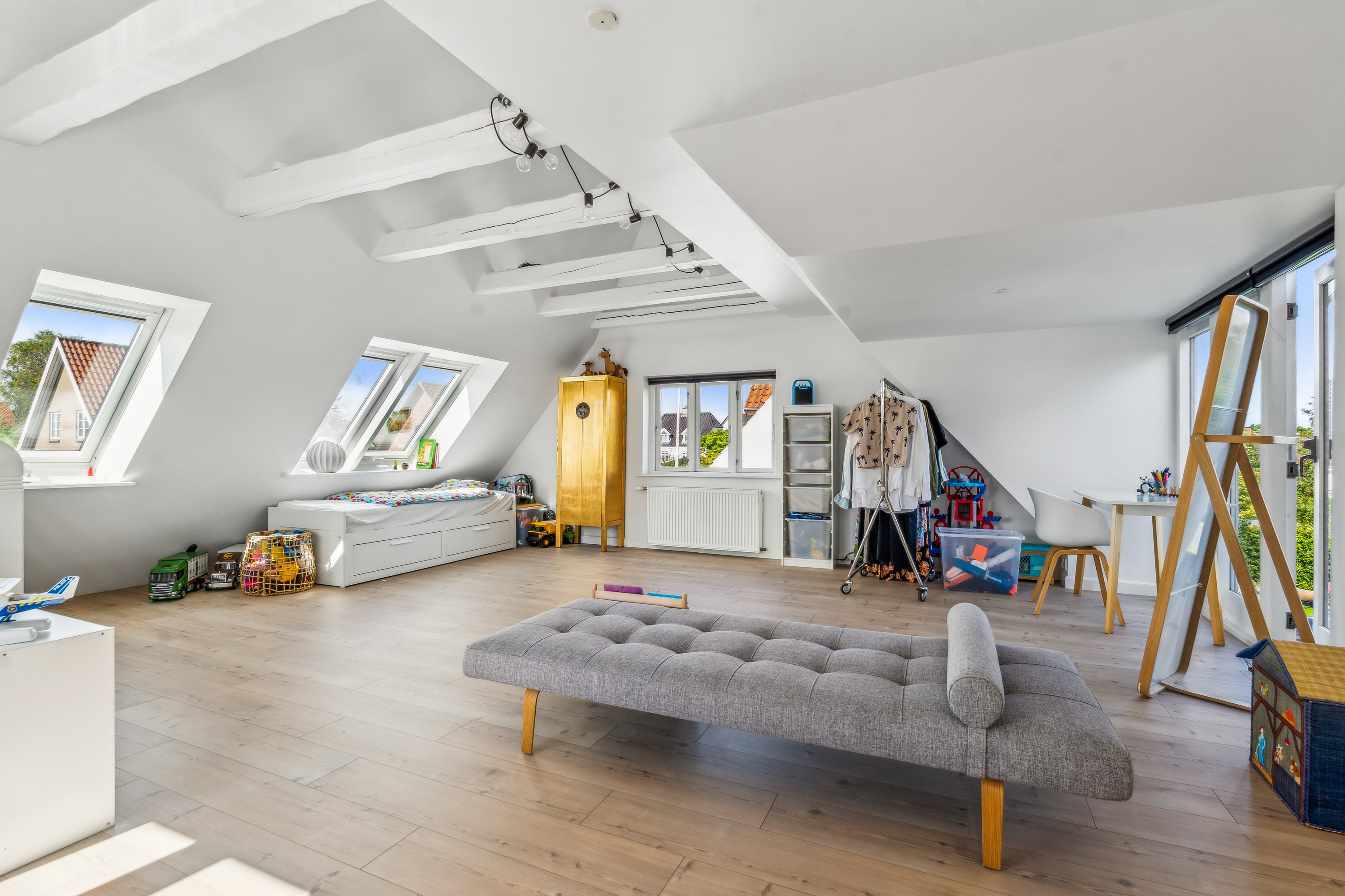 Fremhævet stue billede i fuldskærmstilstand. Billede af Darlingsvej 7, Bækkelund, 8700 Horsens