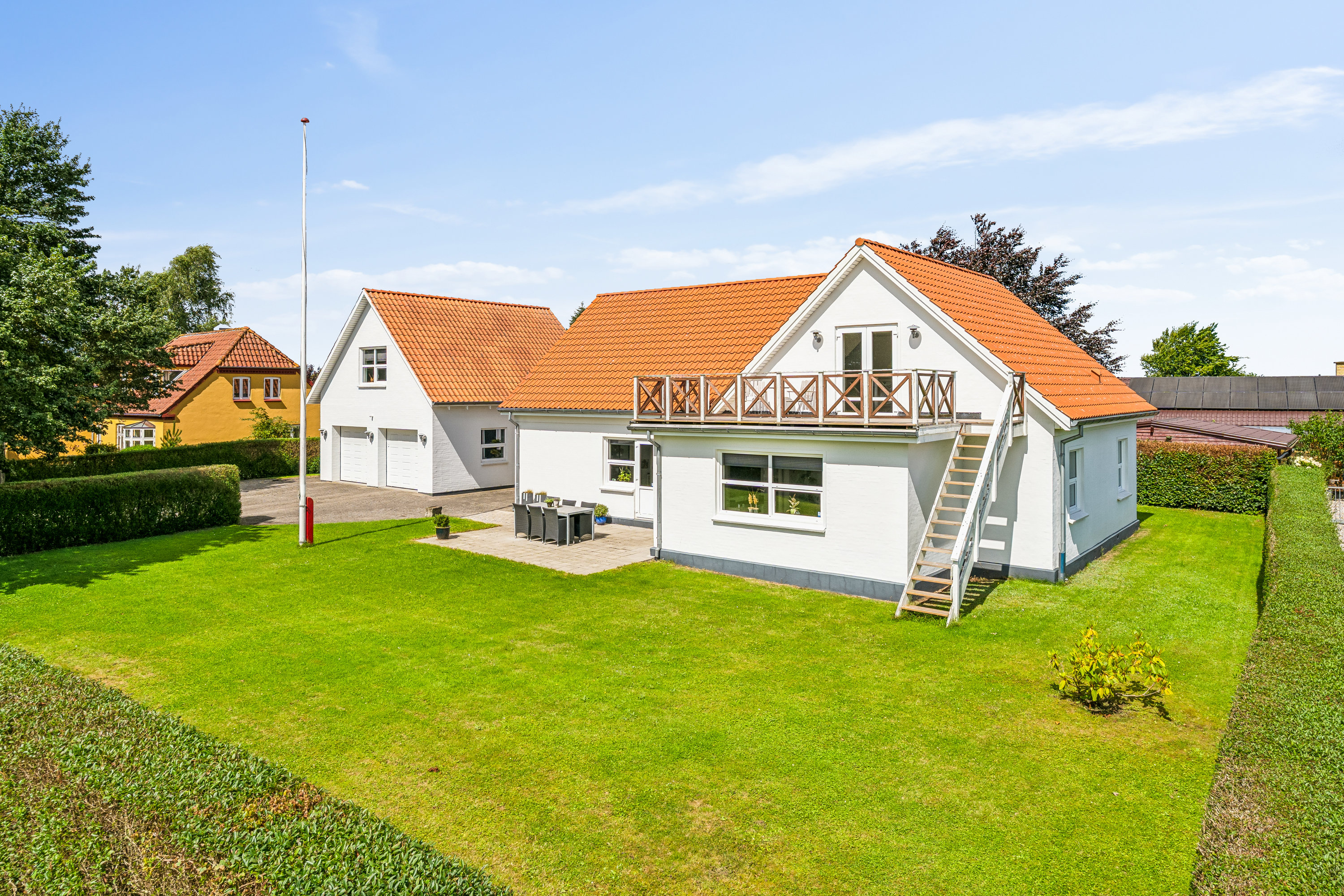 Villa: Ejendommen fra haven på Møllevej 21, 8783 Hornsyld