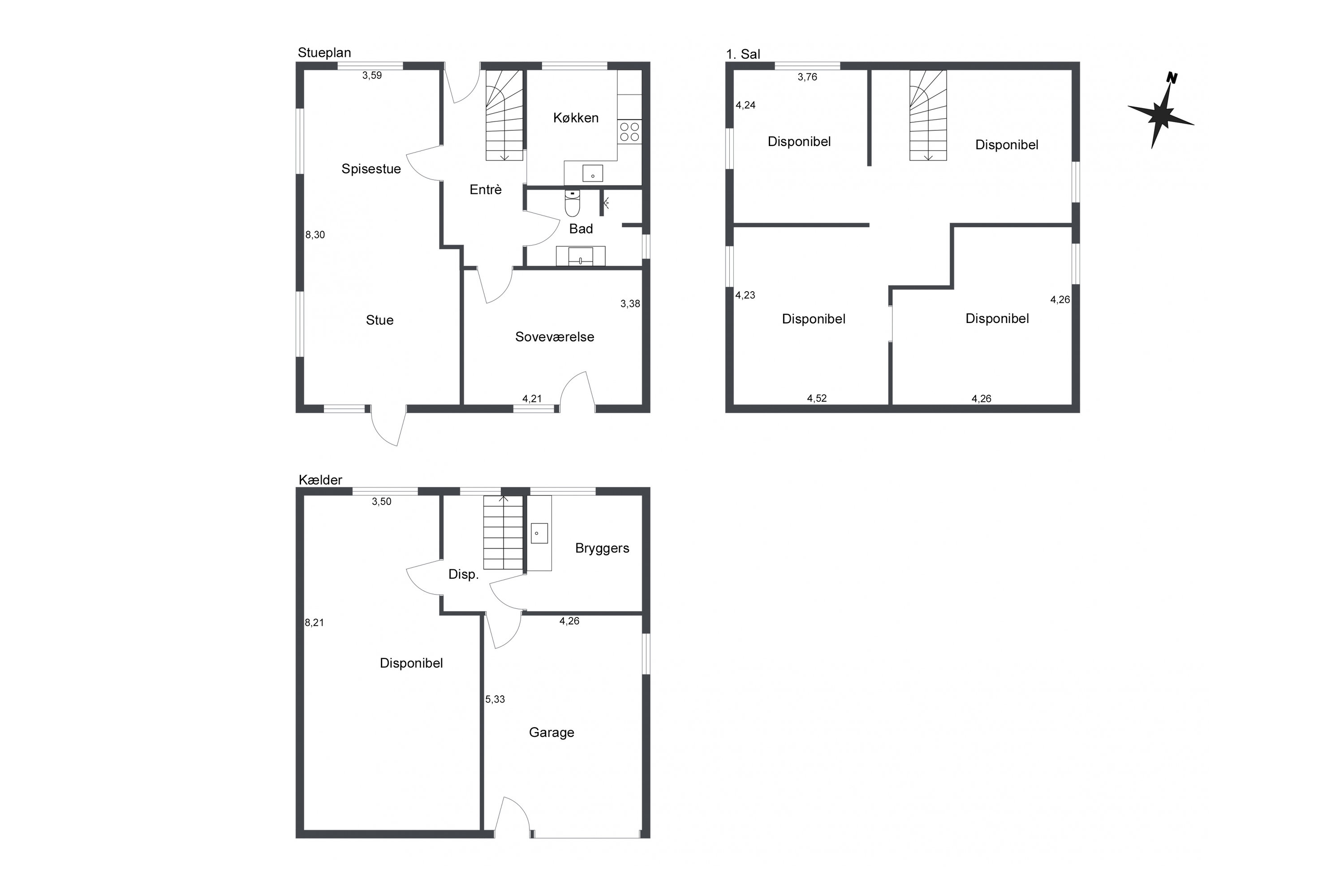 Plantegninger billede af Høngårdsvej 11, 9750 Østervrå
