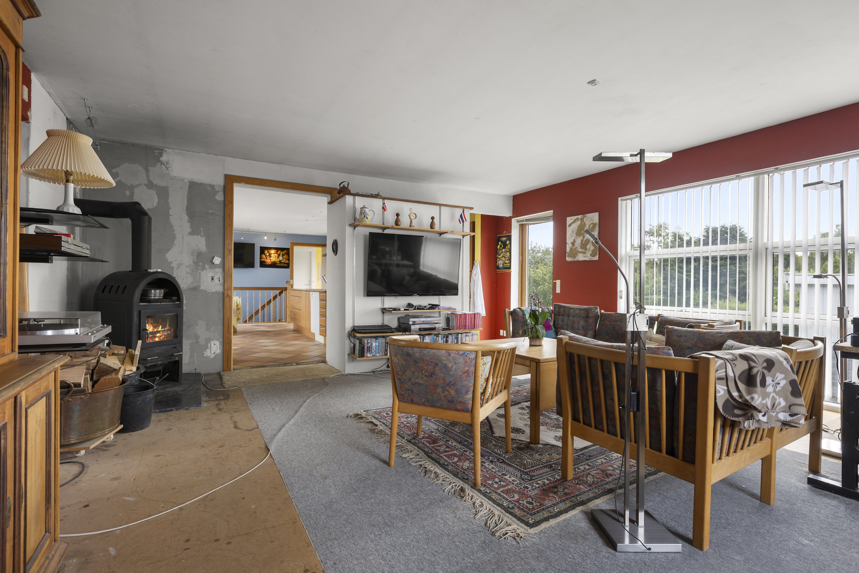 Fremhævet stue billede i fuldskærmstilstand. Billede af Fyrvænget 28, Vellerup, 4050 Skibby