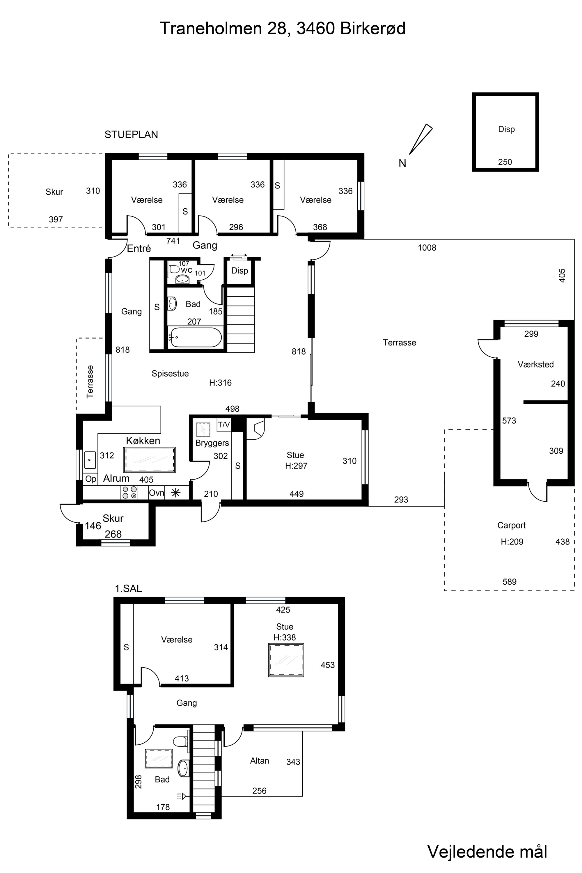 Plantegninger billede af Traneholmen 28, 3460 Birkerød