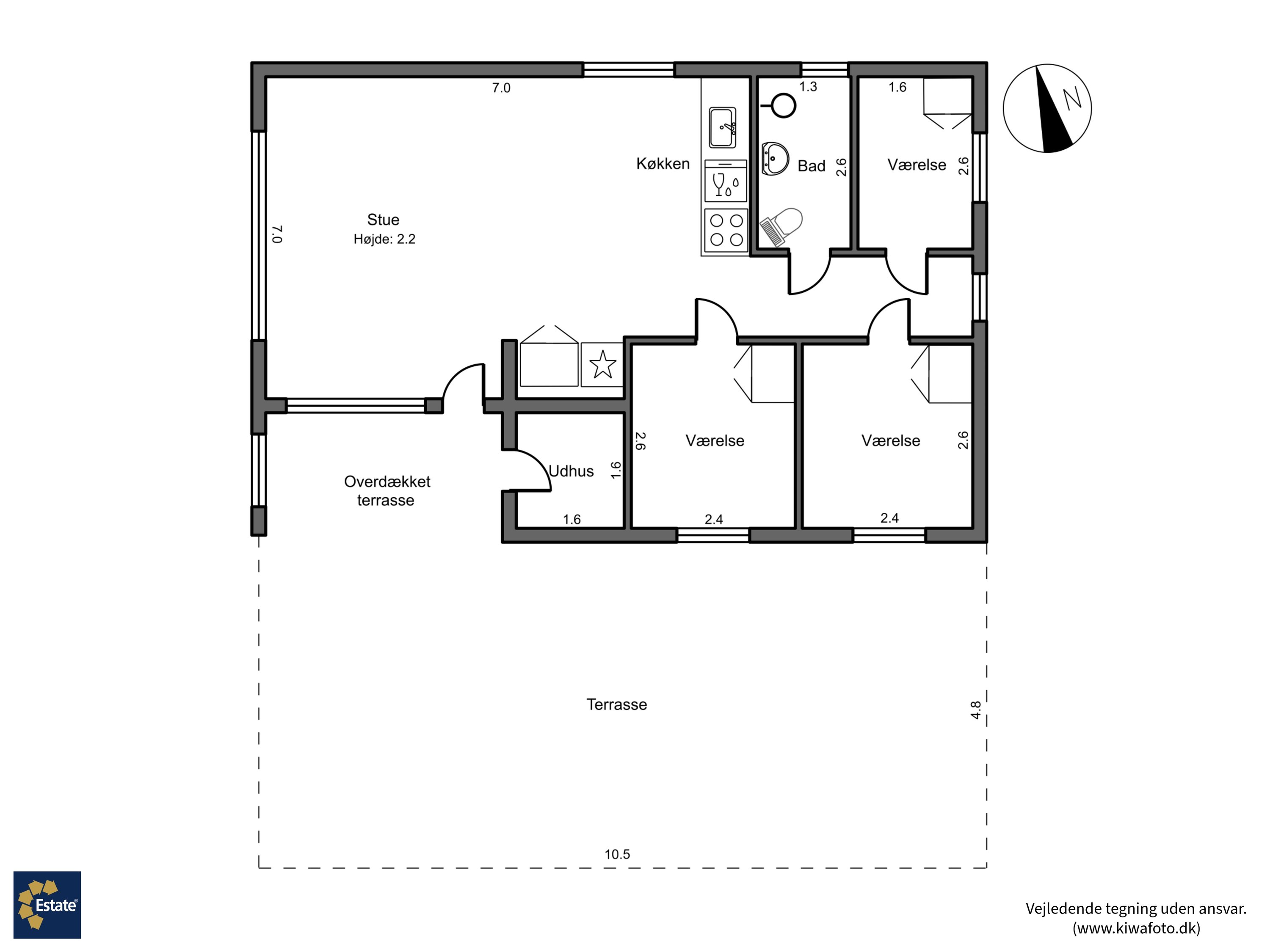 Plantegninger billede af Skinnerstræde 8, Hummingen, 4983 Dannemare