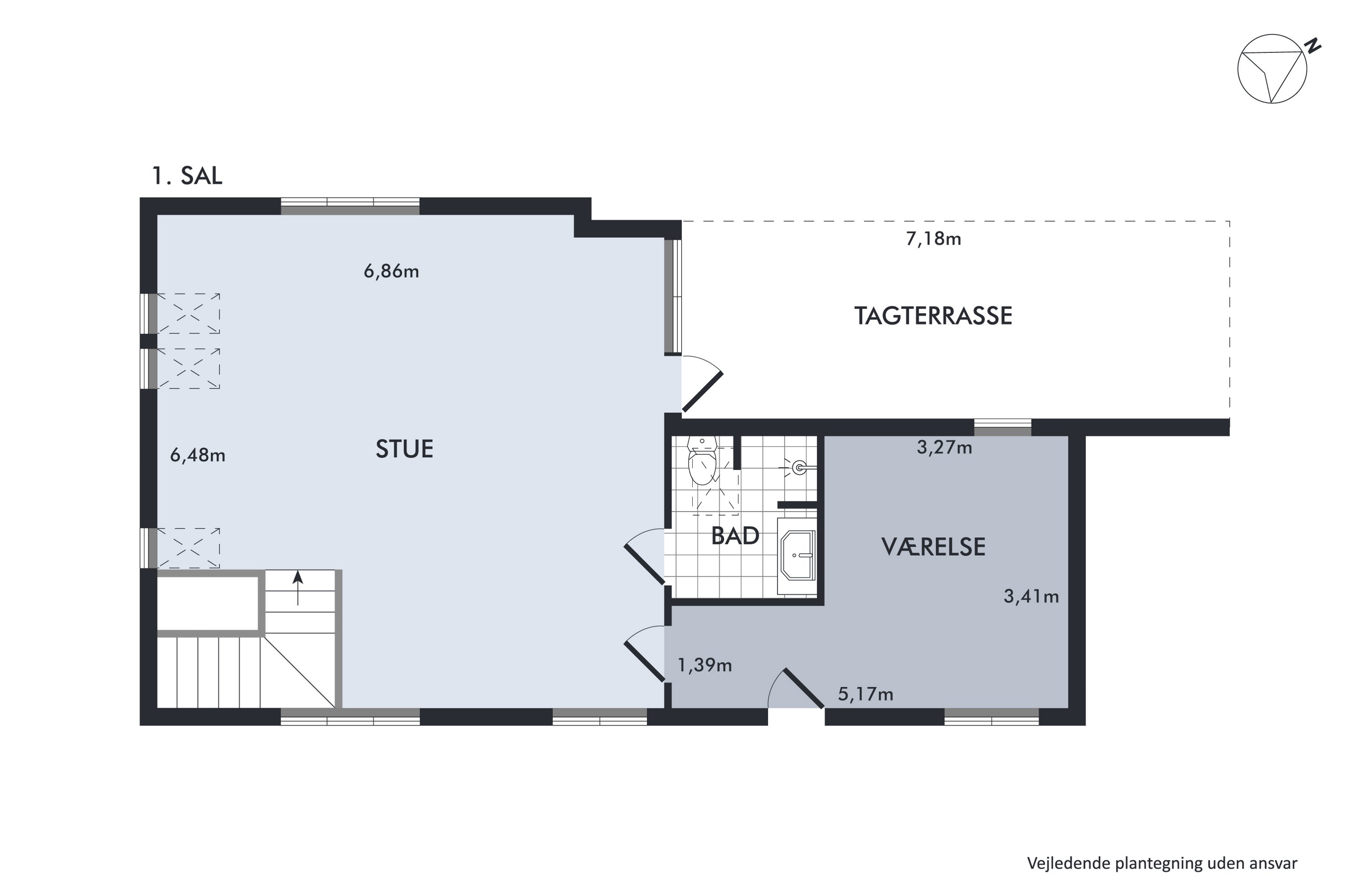 Plantegninger billede af Darlingsvej 7, Bækkelund, 8700 Horsens